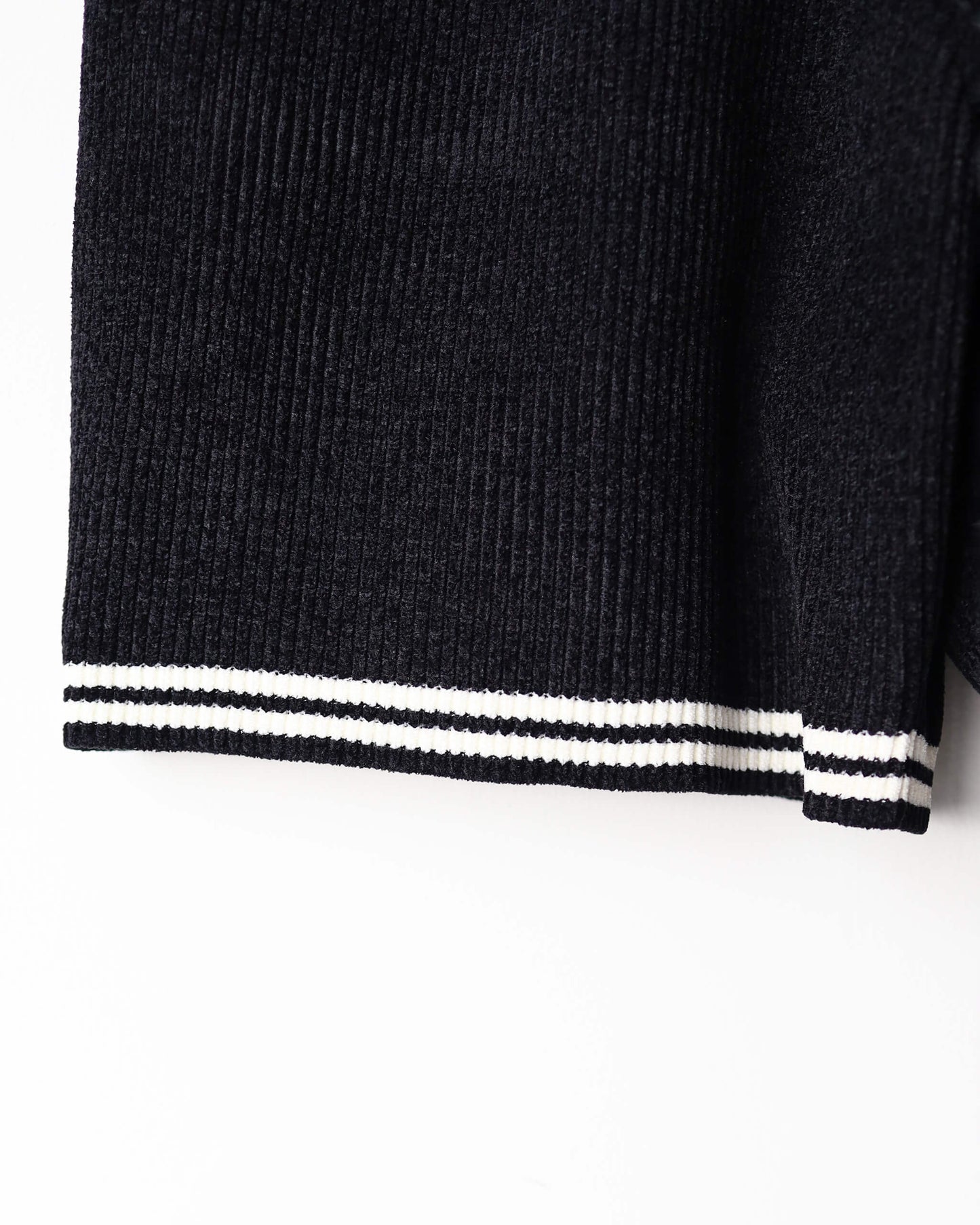 CORDY KNIT SHORTS "BLACK"
