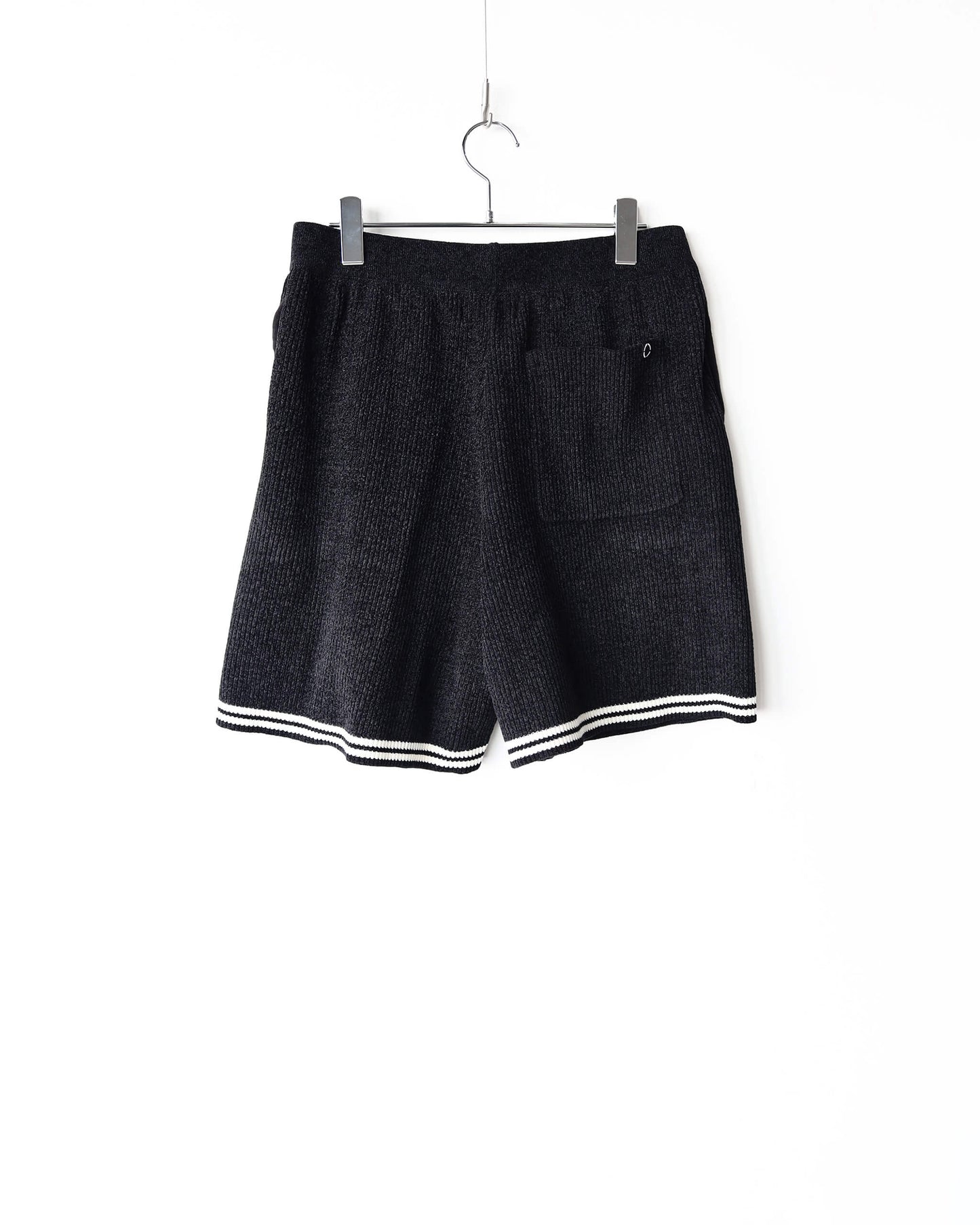CORDY KNIT SHORTS "BLACK"
