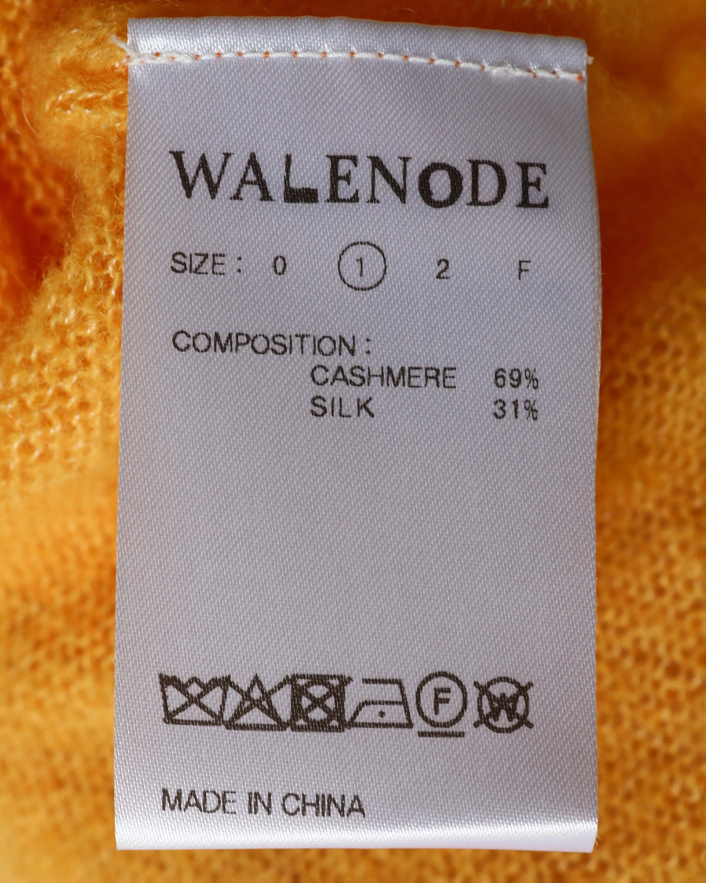 Silk cashmere Vareuse "Yellow"