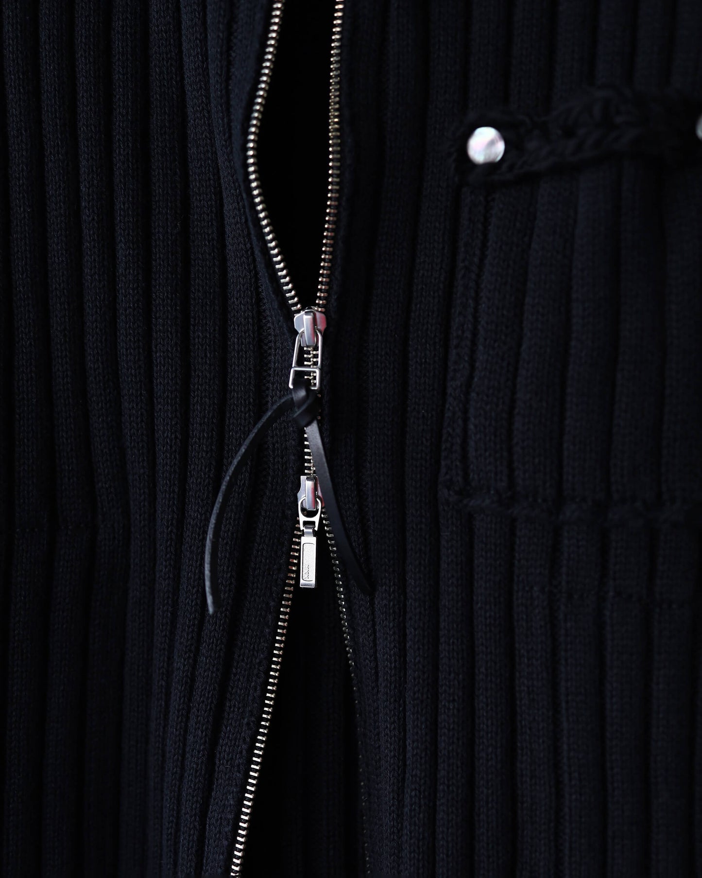 KNIT DRIVERS VEST - Plain "Black"