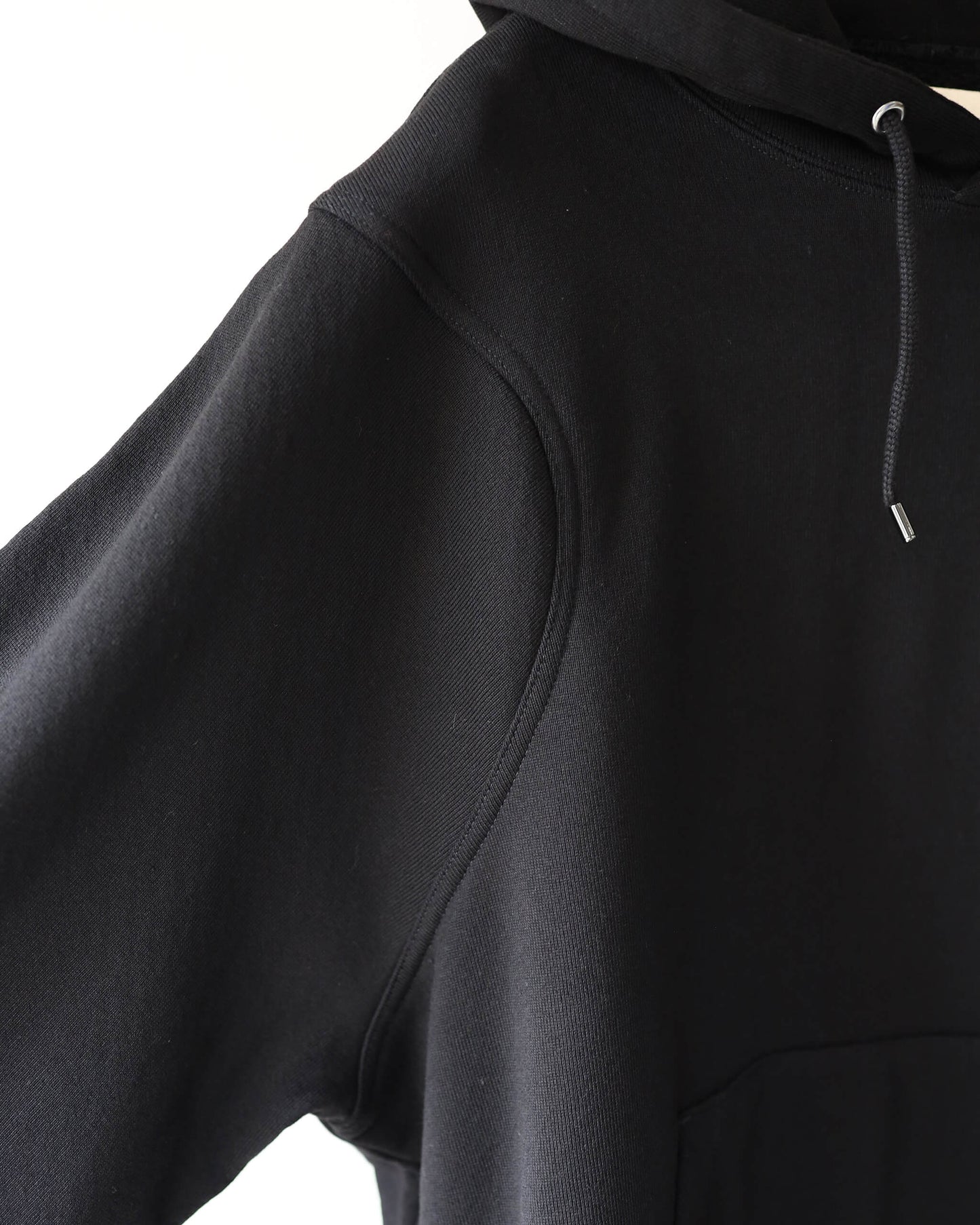 double pocket hoodie / EGG "black"