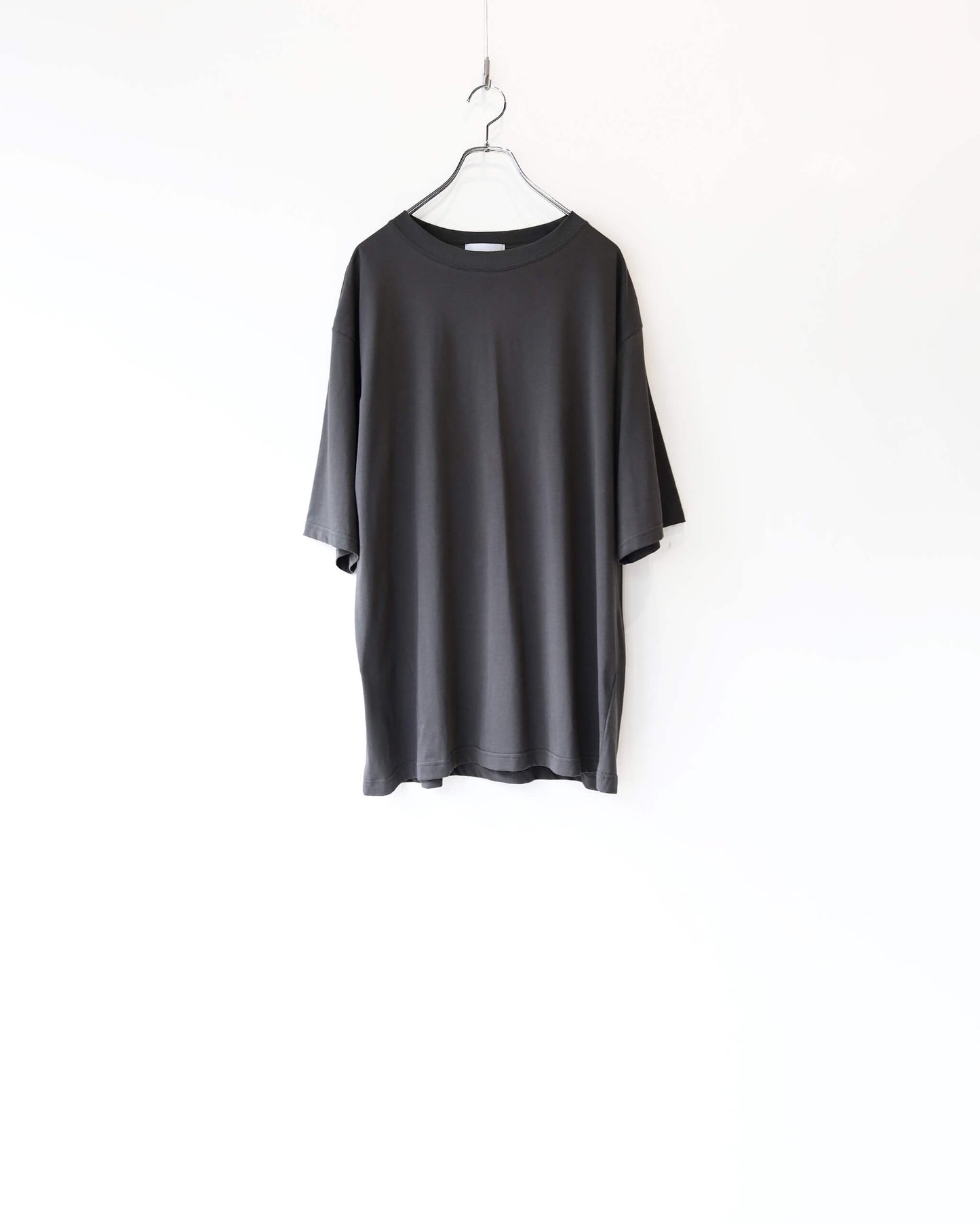 CREW-NECK T-SHIRT "CHARCOAL"