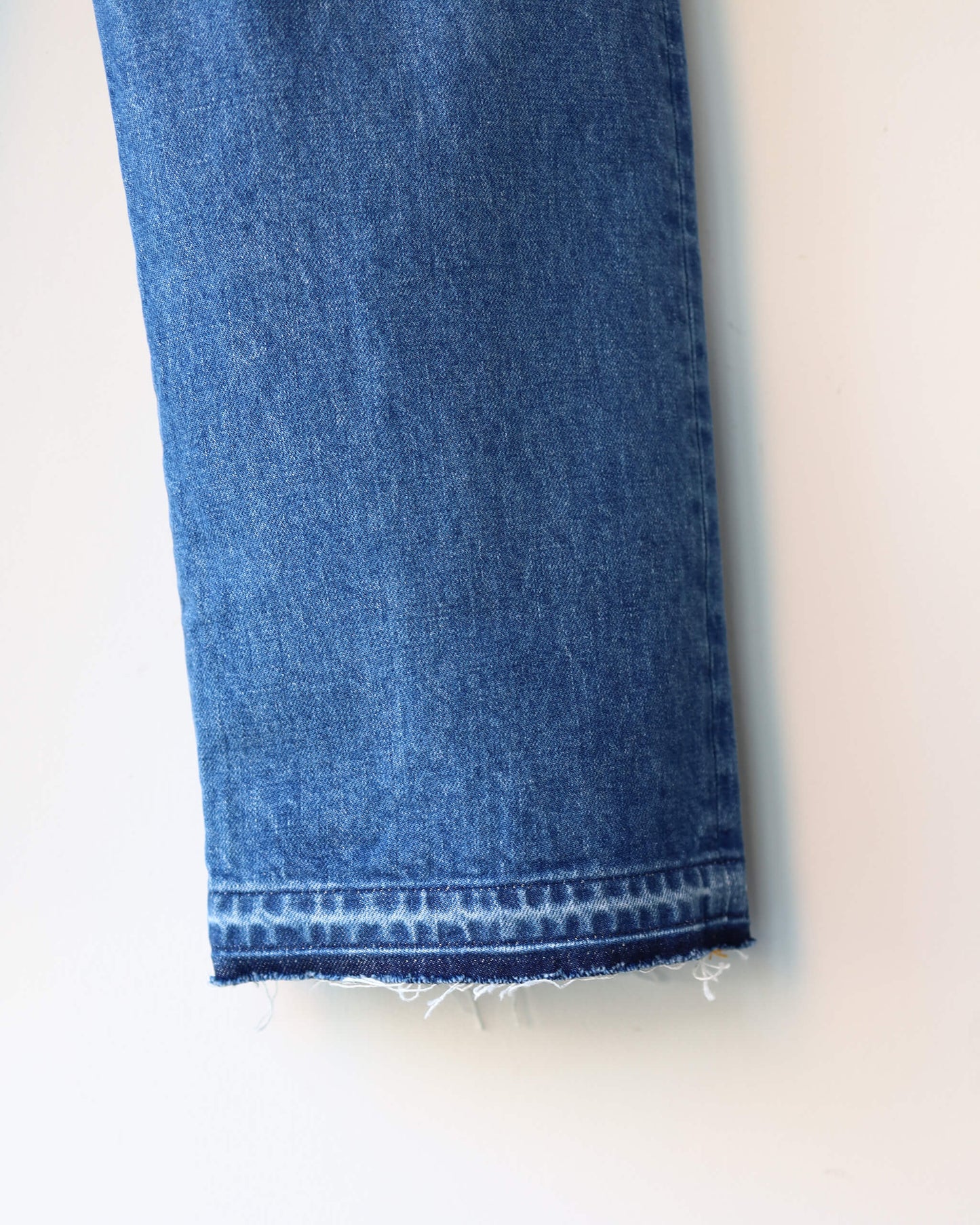 SPLIT DENIM PANTS "INDIGO WASH"