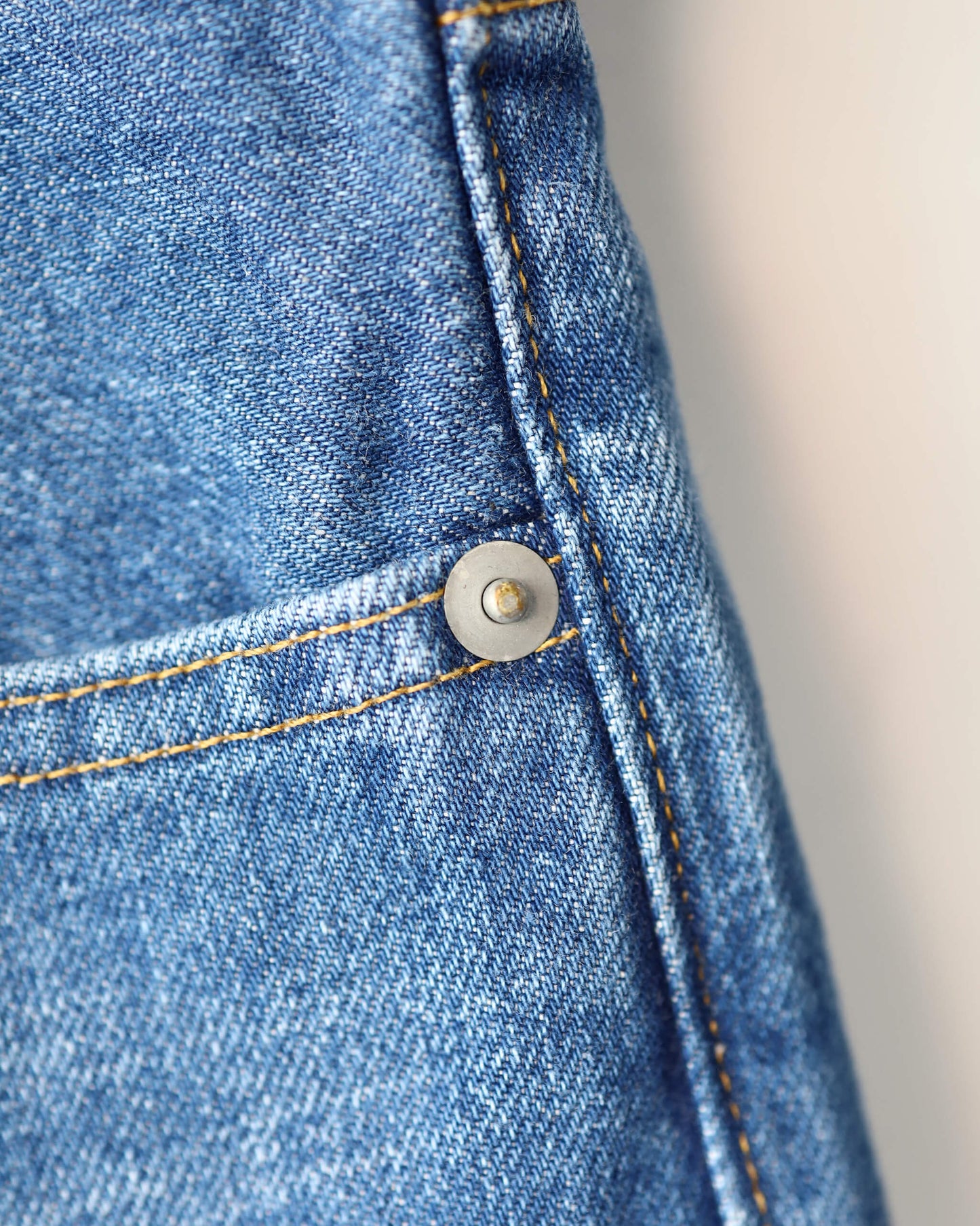 SPLIT DENIM PANTS "INDIGO WASH"