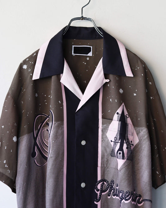 SUMMER SHIRT SPACE "DARK BROWN"