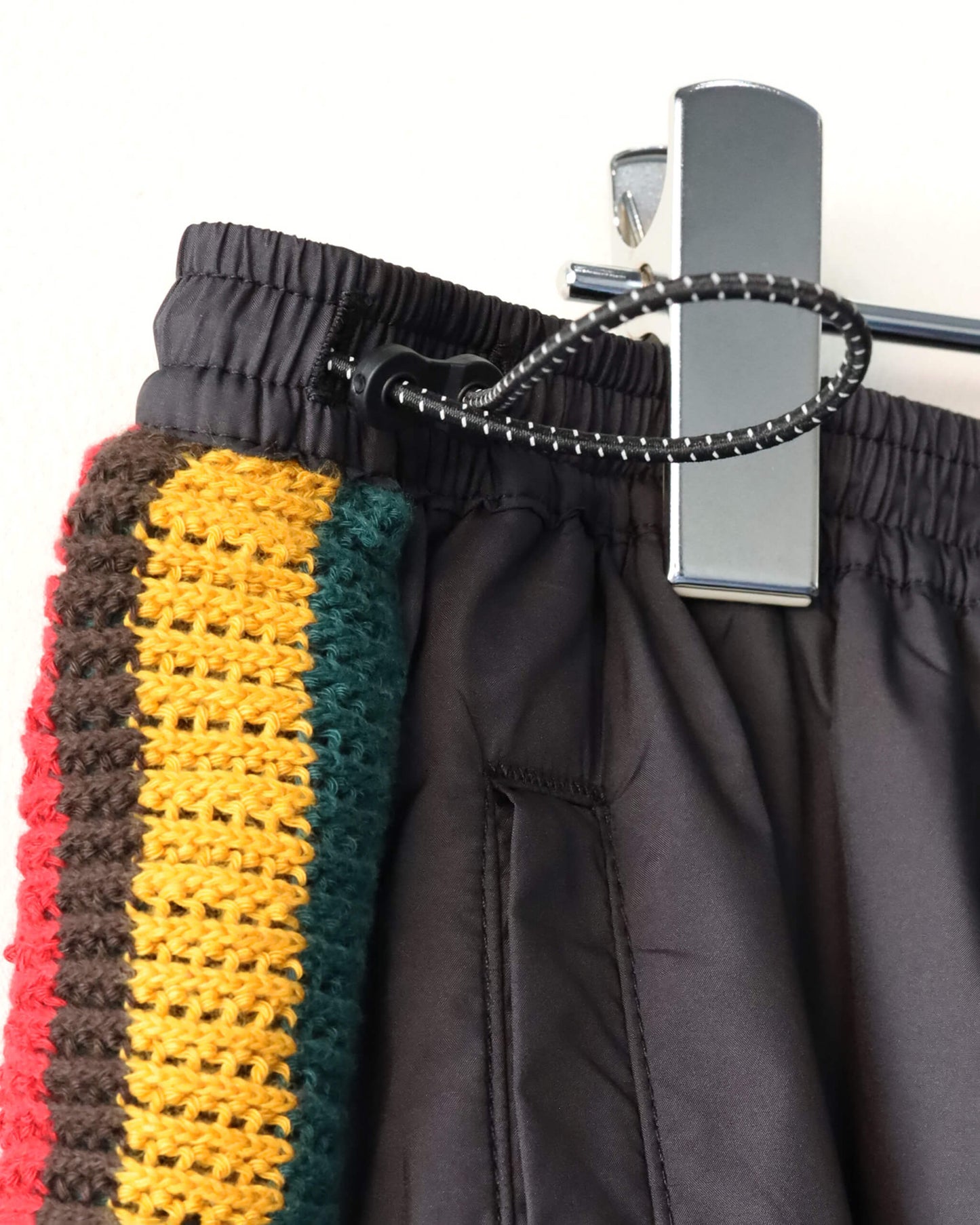TRACK PANTS POLYESTER "BLACK"