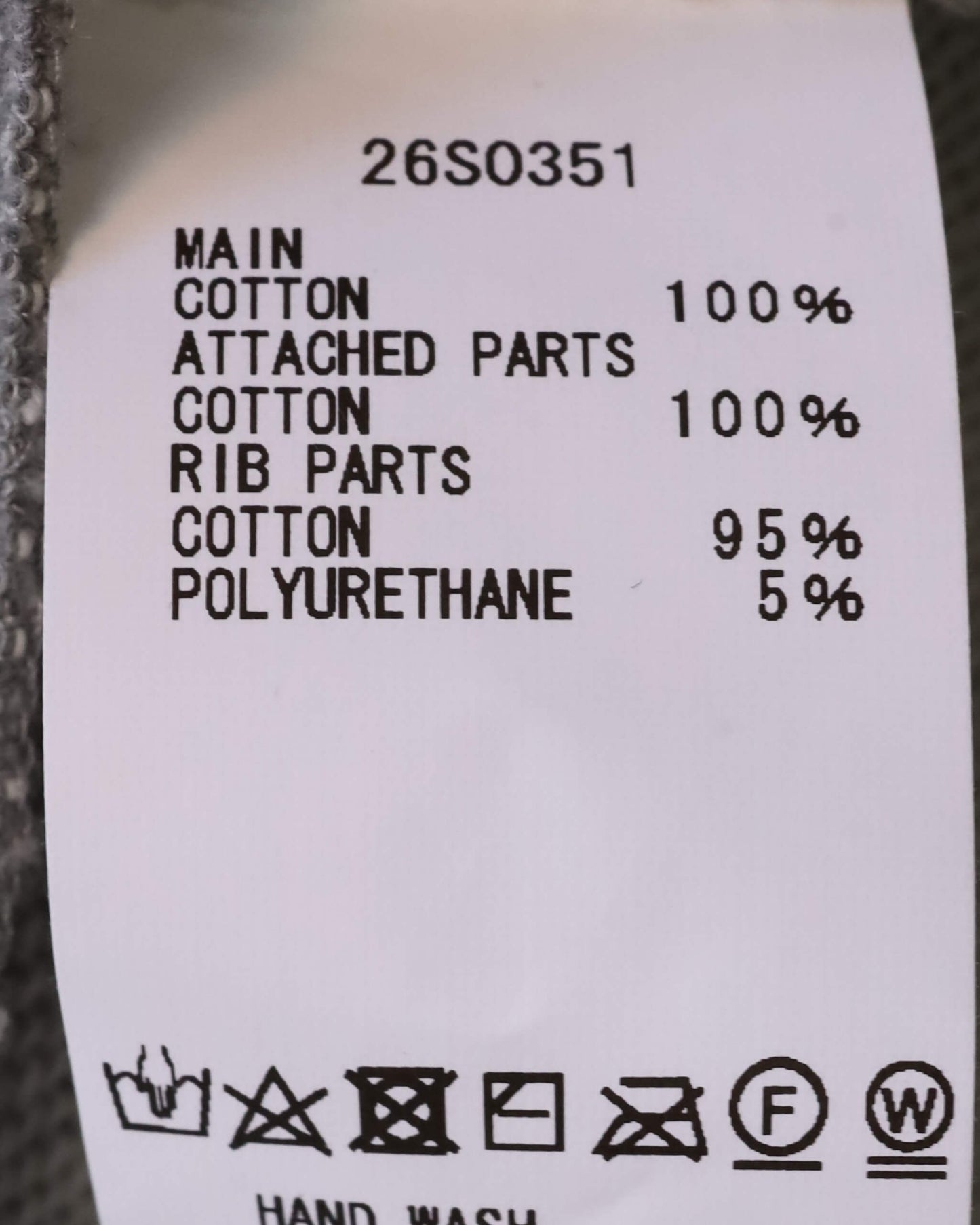 LAYERED SWEAT SHIRT "Gr"