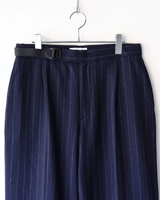TACKED TROUSERS-TW "NAVY"