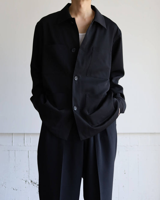 SUPPLE WORK SHIRT "BLACK"
