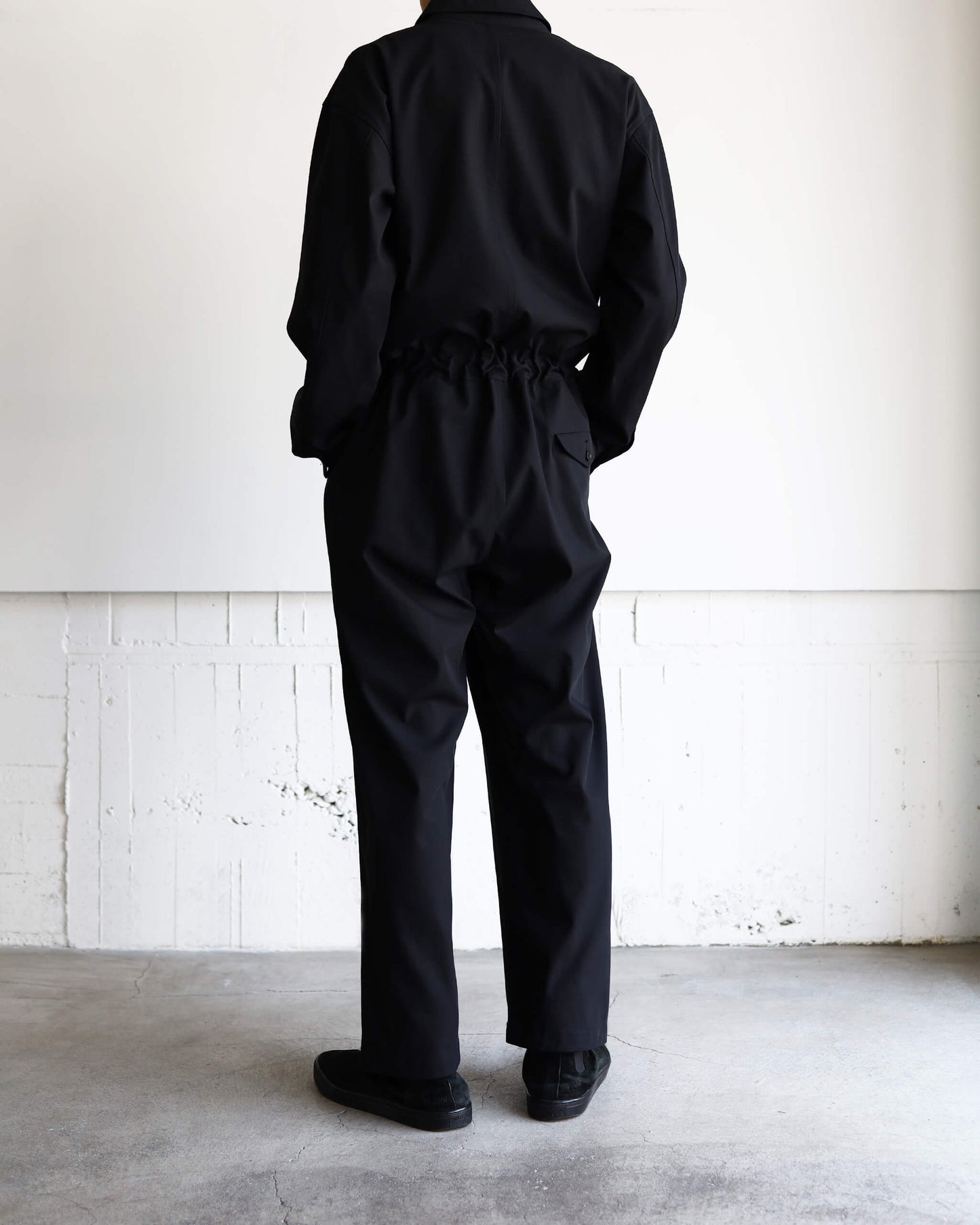 ALL IN ONE ORGANIC COTTON VOILE YARN TWILL "BLACK"