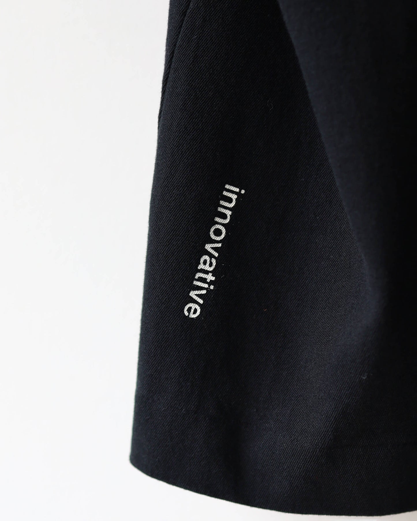 DRY COTTON JERSEY / CREW NECK T-SHIRT "BLACK"