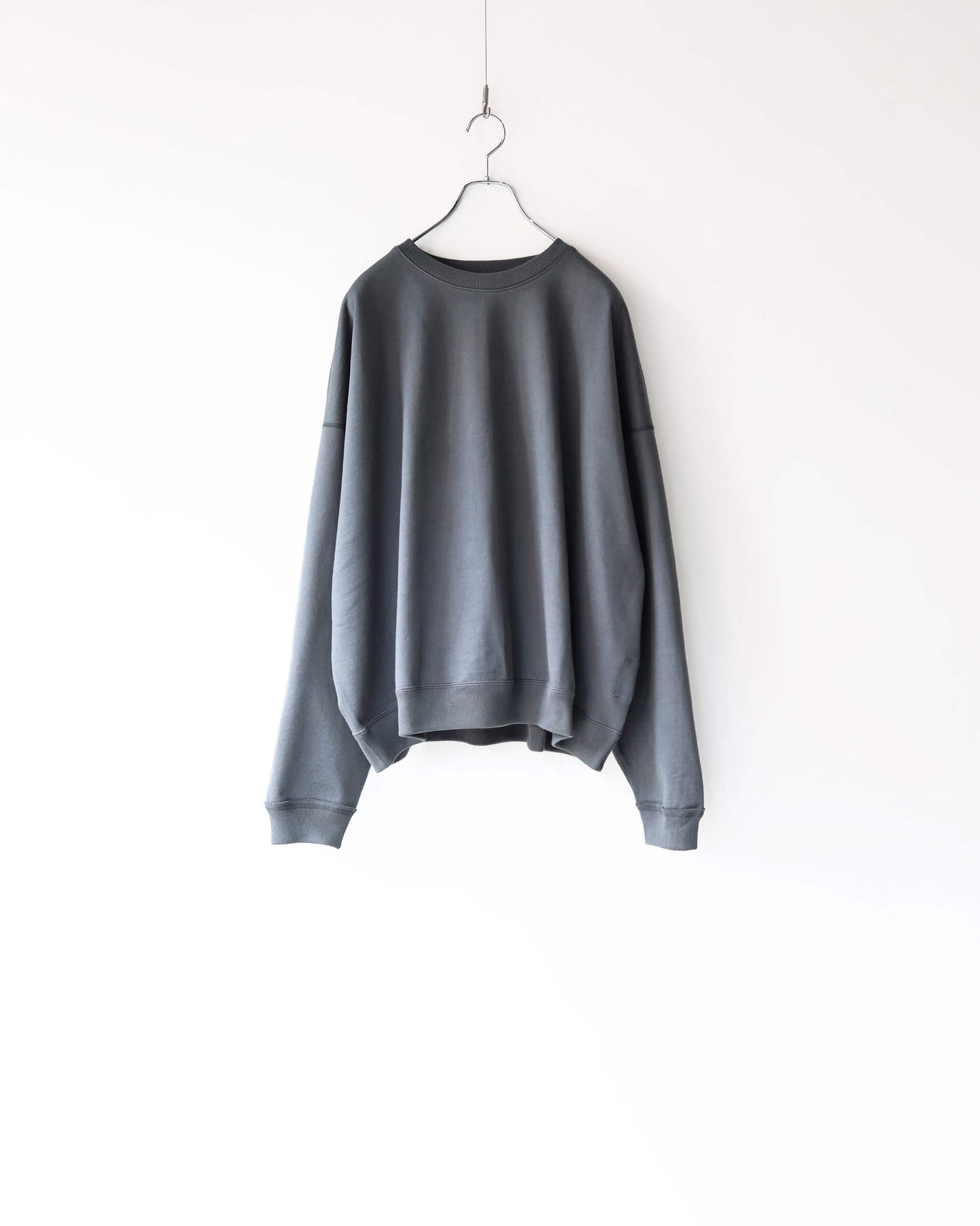 HUGE SWEAT SHORT ORGANIC COTTON HEAVY FLEECE "FOREST GRAY"