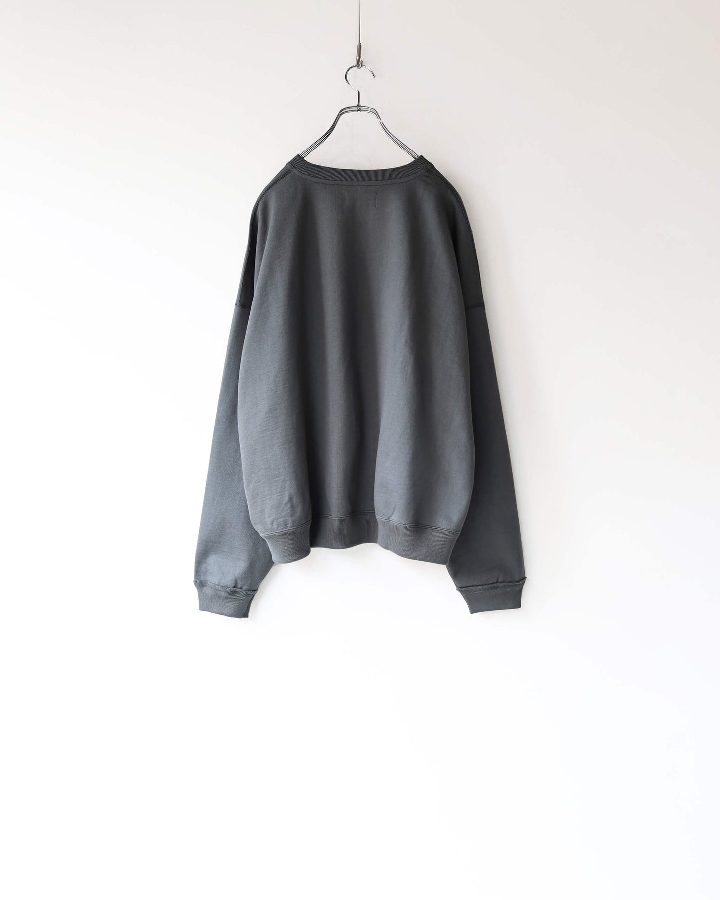HUGE SWEAT SHORT ORGANIC COTTON HEAVY FLEECE "FOREST GRAY"