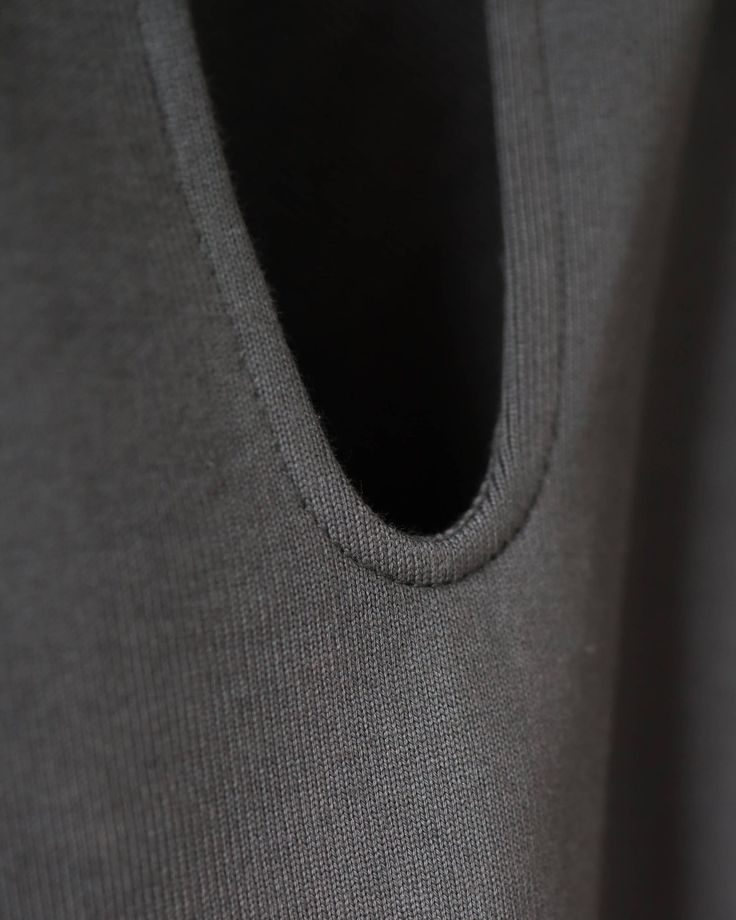 SKIPPER HUGE SWEAT ORGANIC COTTON HEAVY FLEECE "FOREST GRAY"