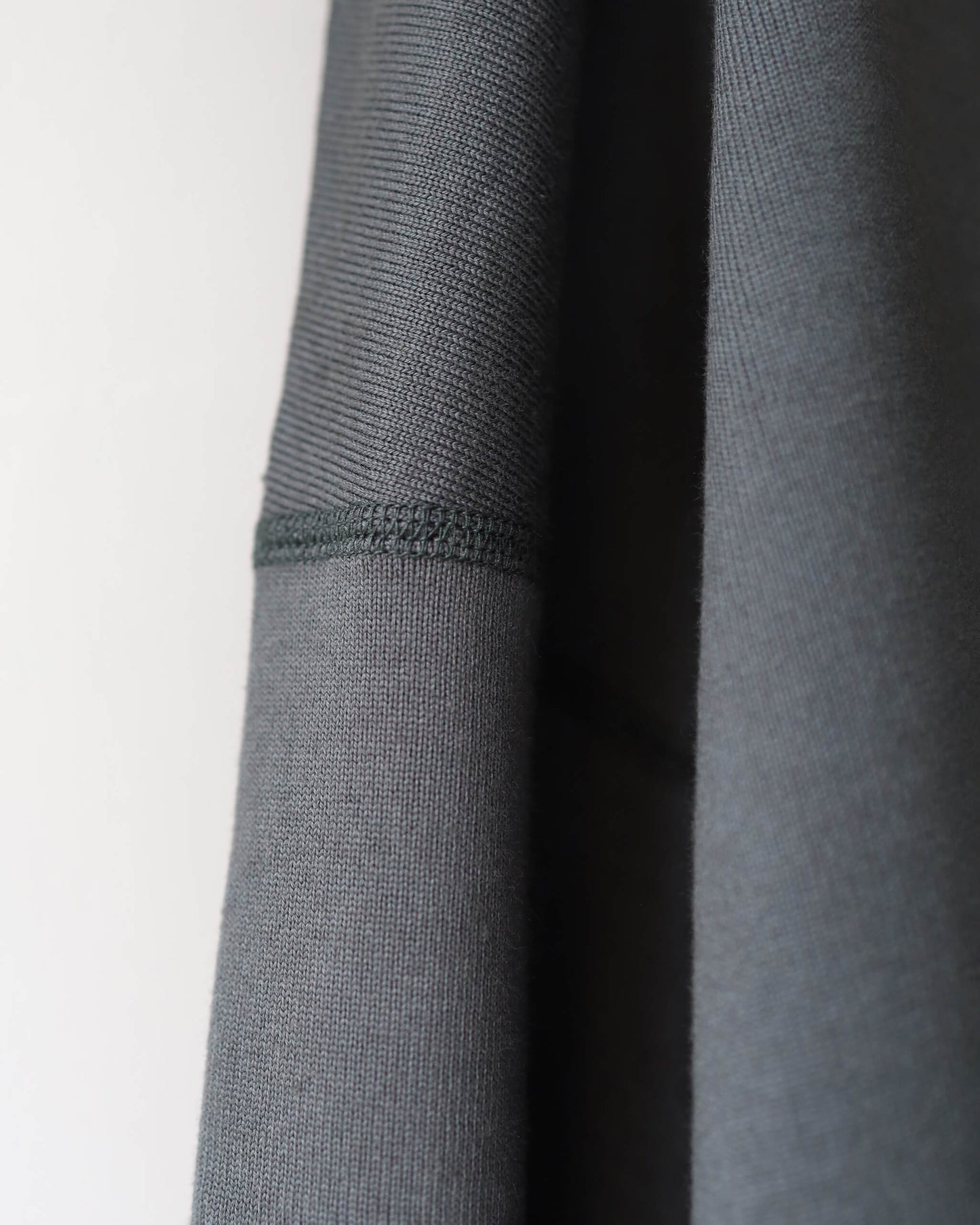 SKIPPER HUGE SWEAT ORGANIC COTTON HEAVY FLEECE "FOREST GRAY"