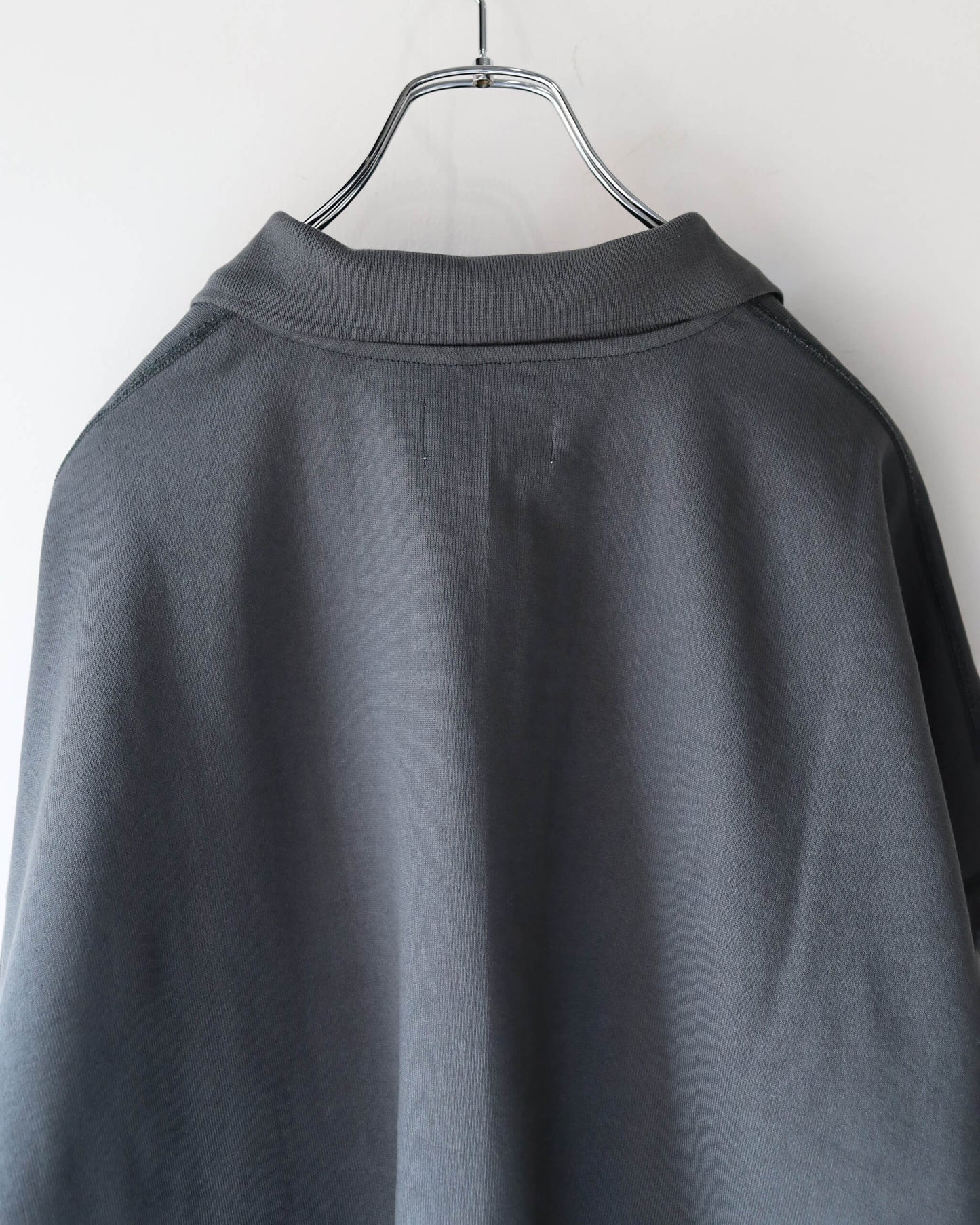 SKIPPER HUGE SWEAT ORGANIC COTTON HEAVY FLEECE "FOREST GRAY"