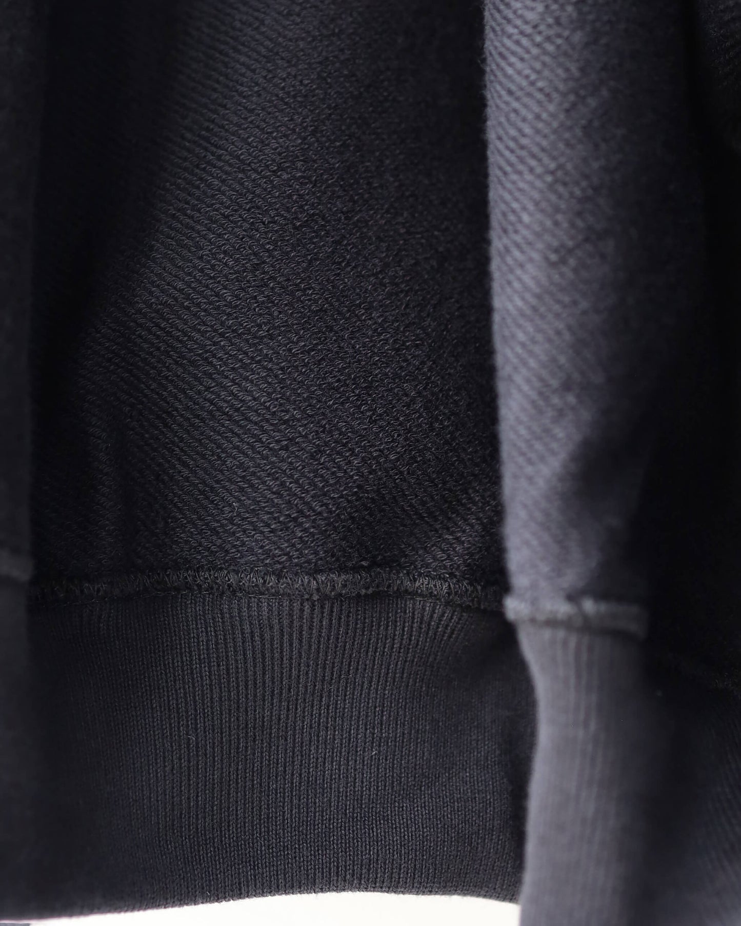 SKIPPER HUGE SWEAT ORGANIC COTTON HEAVY FLEECE "BLACK"