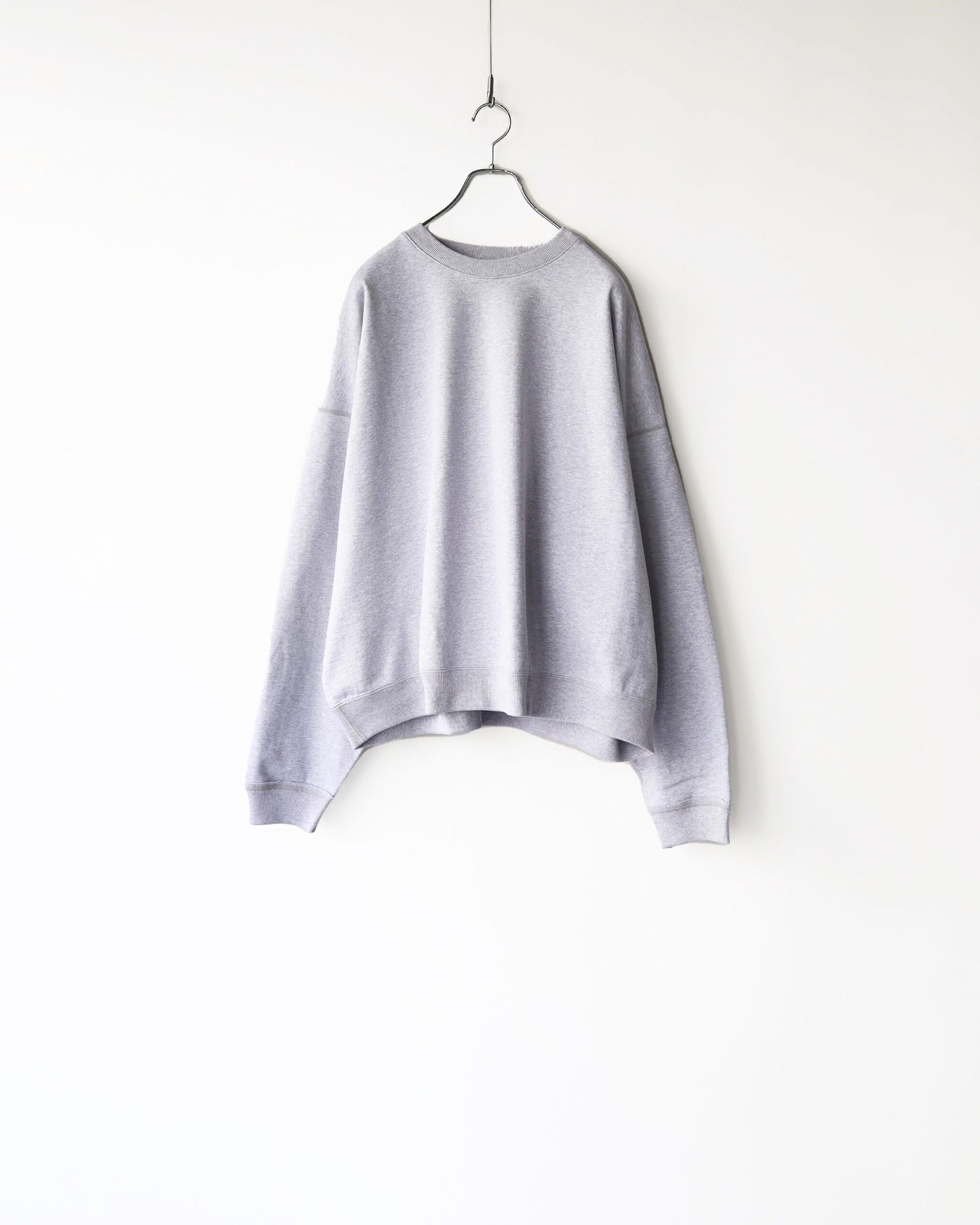 HUGE SWEAT SHORT ORGANIC COTTON HEAVY FLEECE "ASH GRAY"