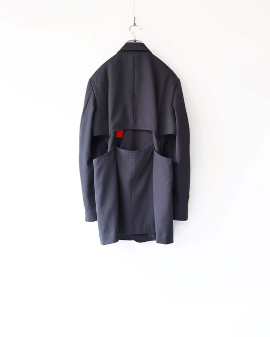 TWIST TAILORED JACKET "Charcoal"