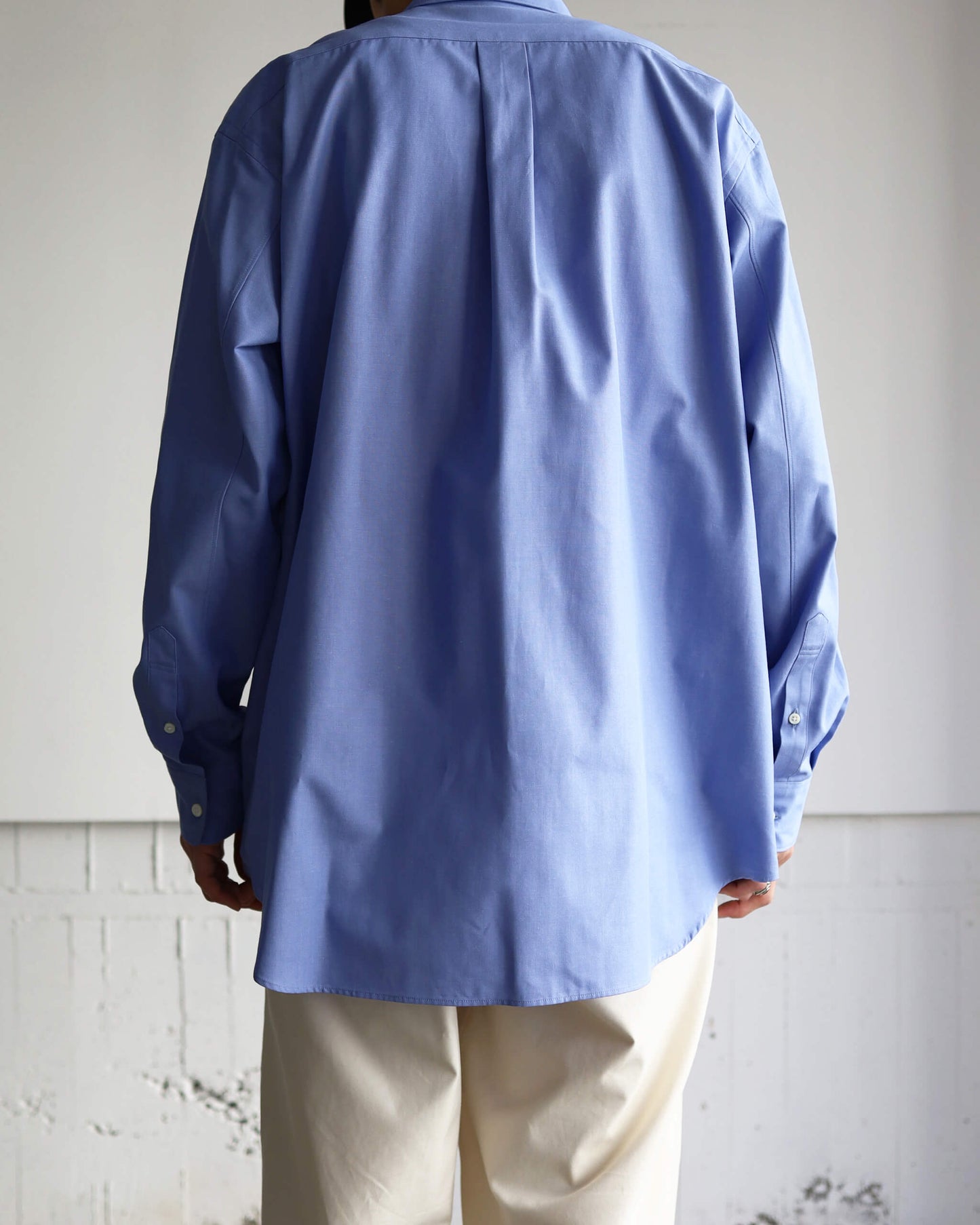 Simpson's poplin - R shirt "Wedgewood Blue"