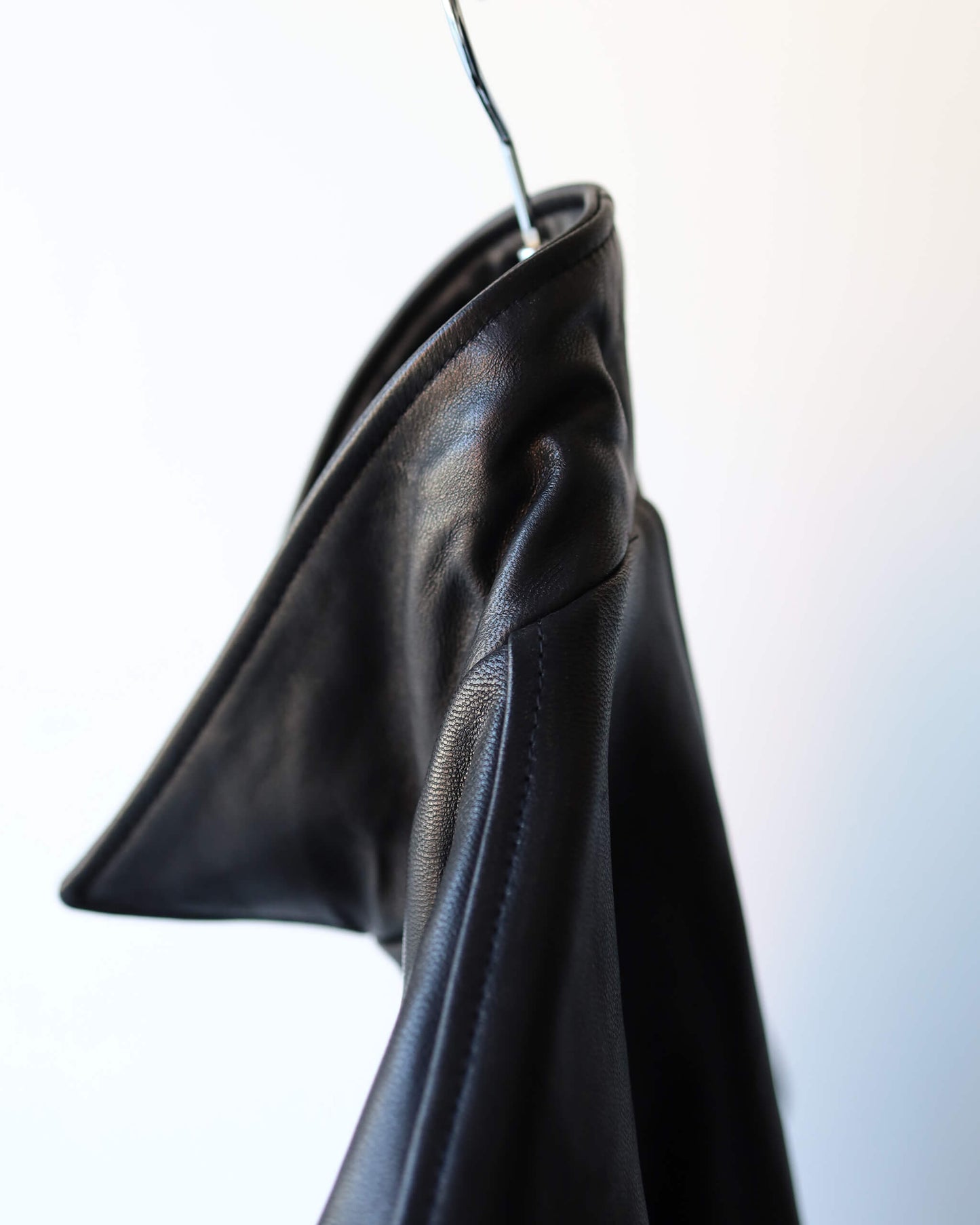 LEATHER WORK JACKET "BLACK"