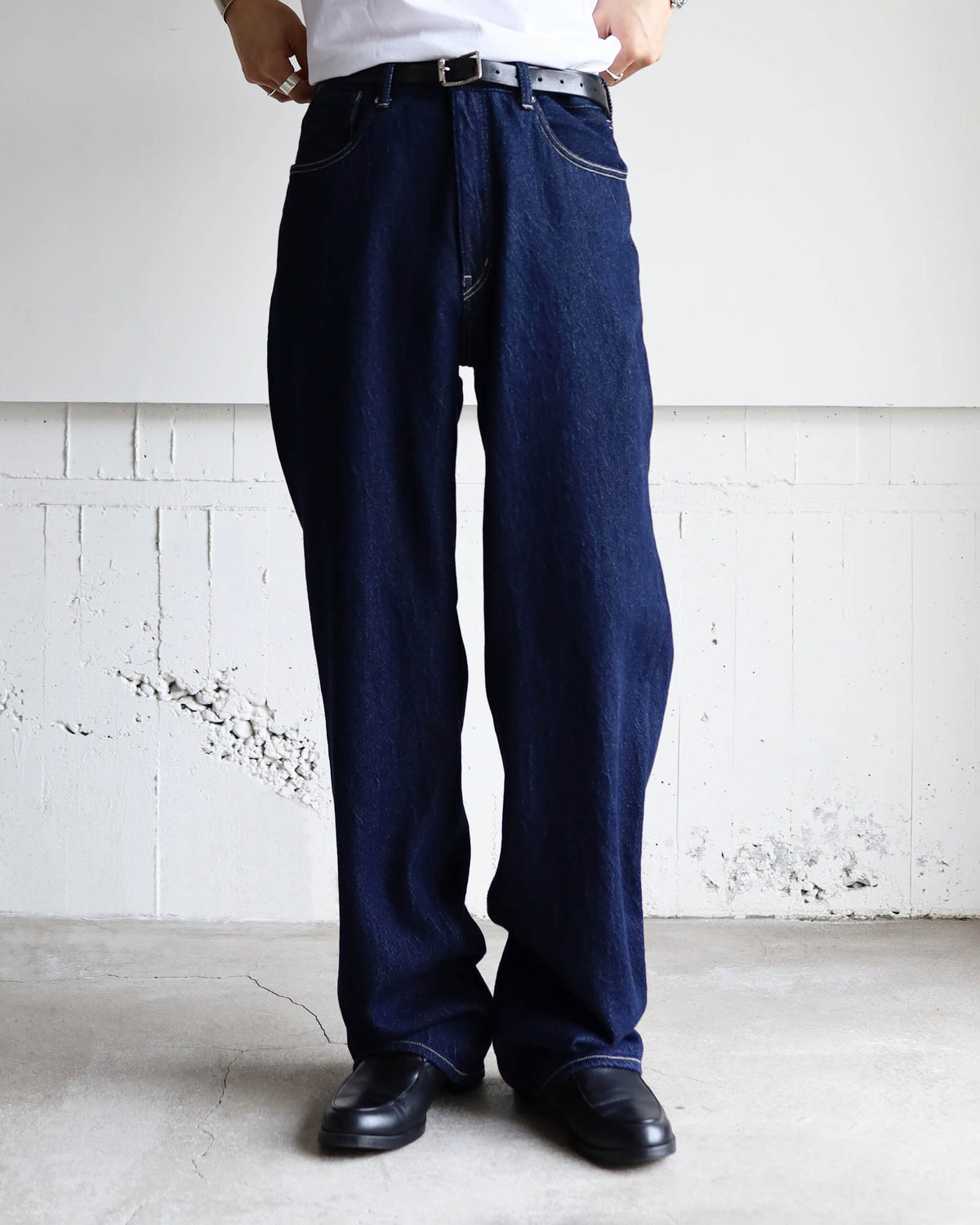 Type 001 Oxford Jeans "Indigo Rinced"
