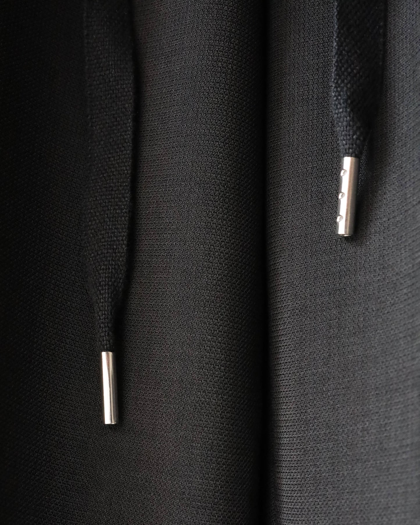 MELANGE TWILL DOUGI PANTS "BLACK"