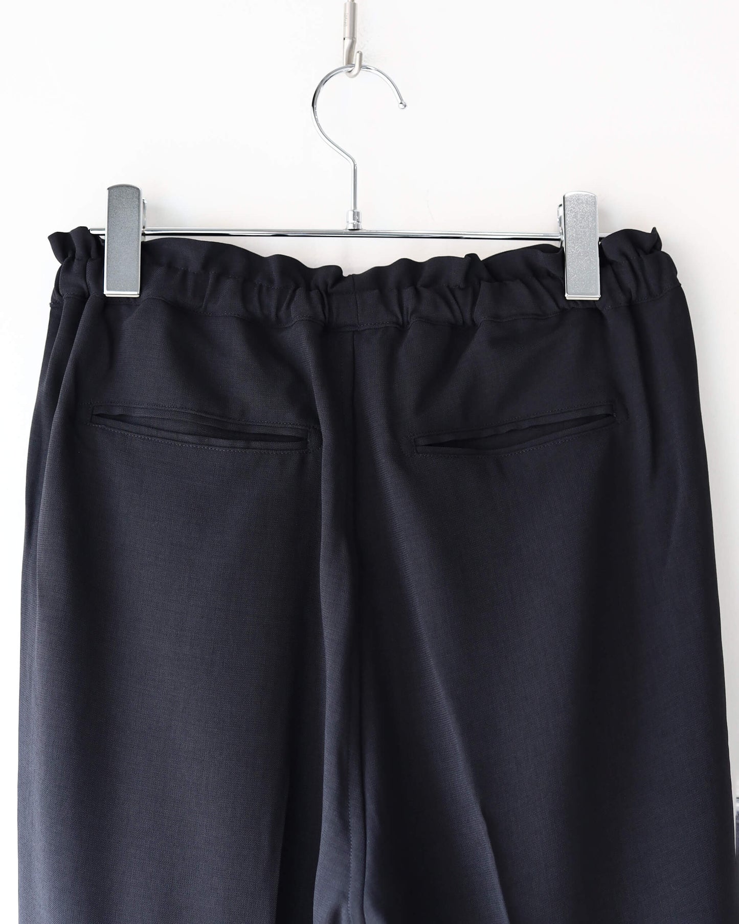 MELANGE TWILL DOUGI PANTS "BLACK"