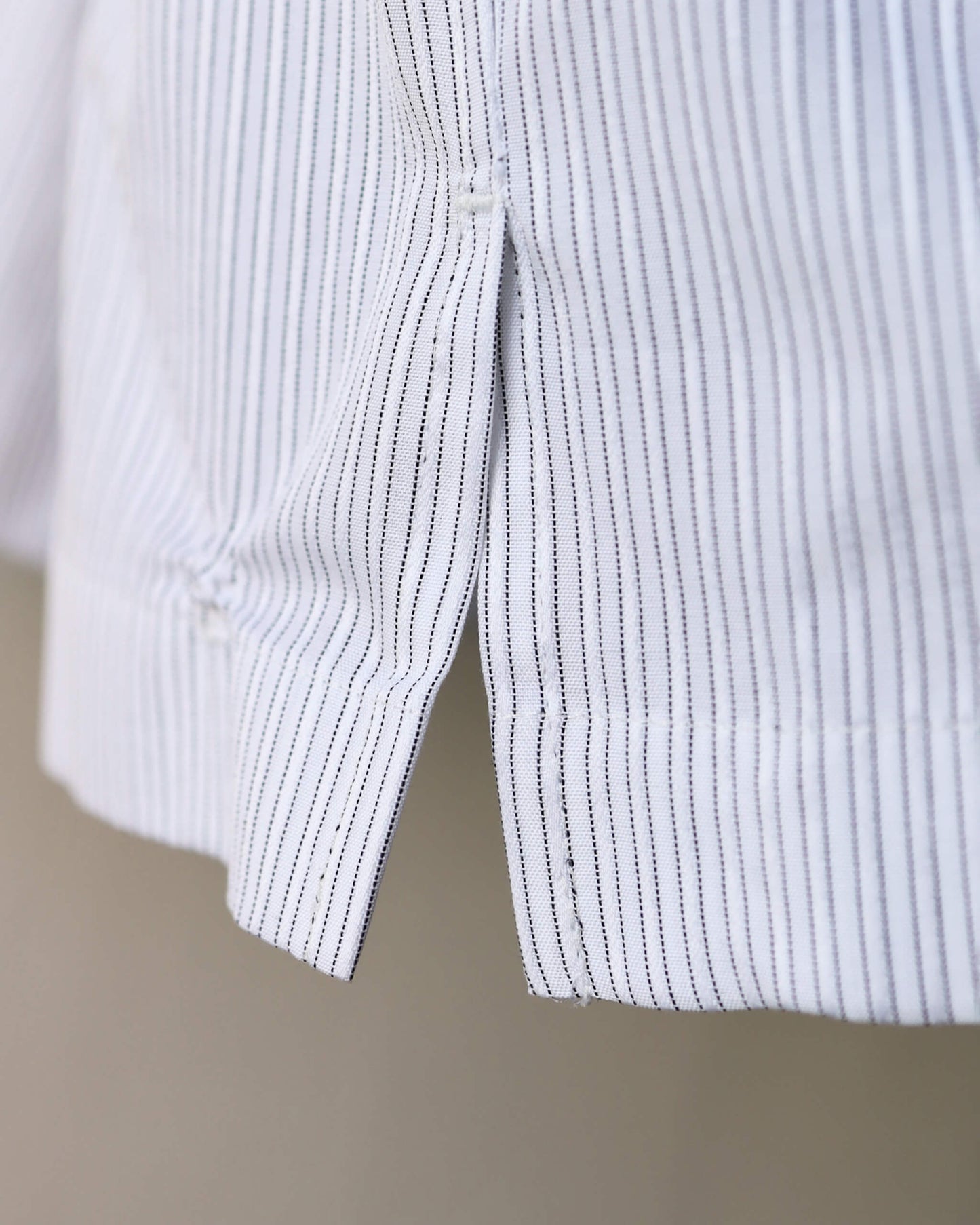 EMBROIDERY CHECK SHIRTS "BLACK STRIPE"