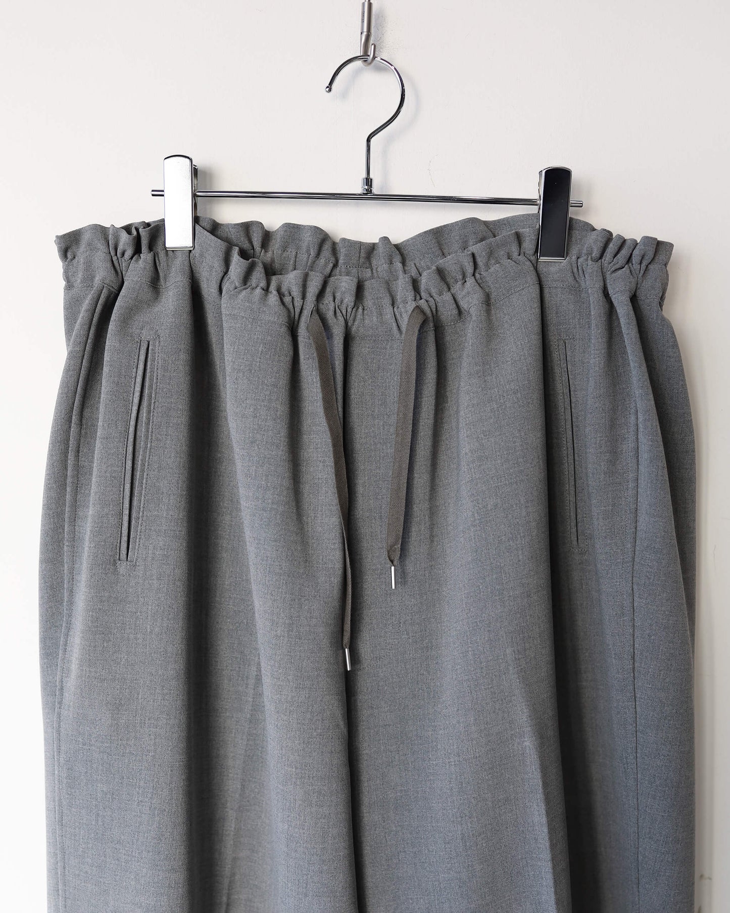 DOUBLE CLOTH DOUGI PANTS "PEARL GRAY"