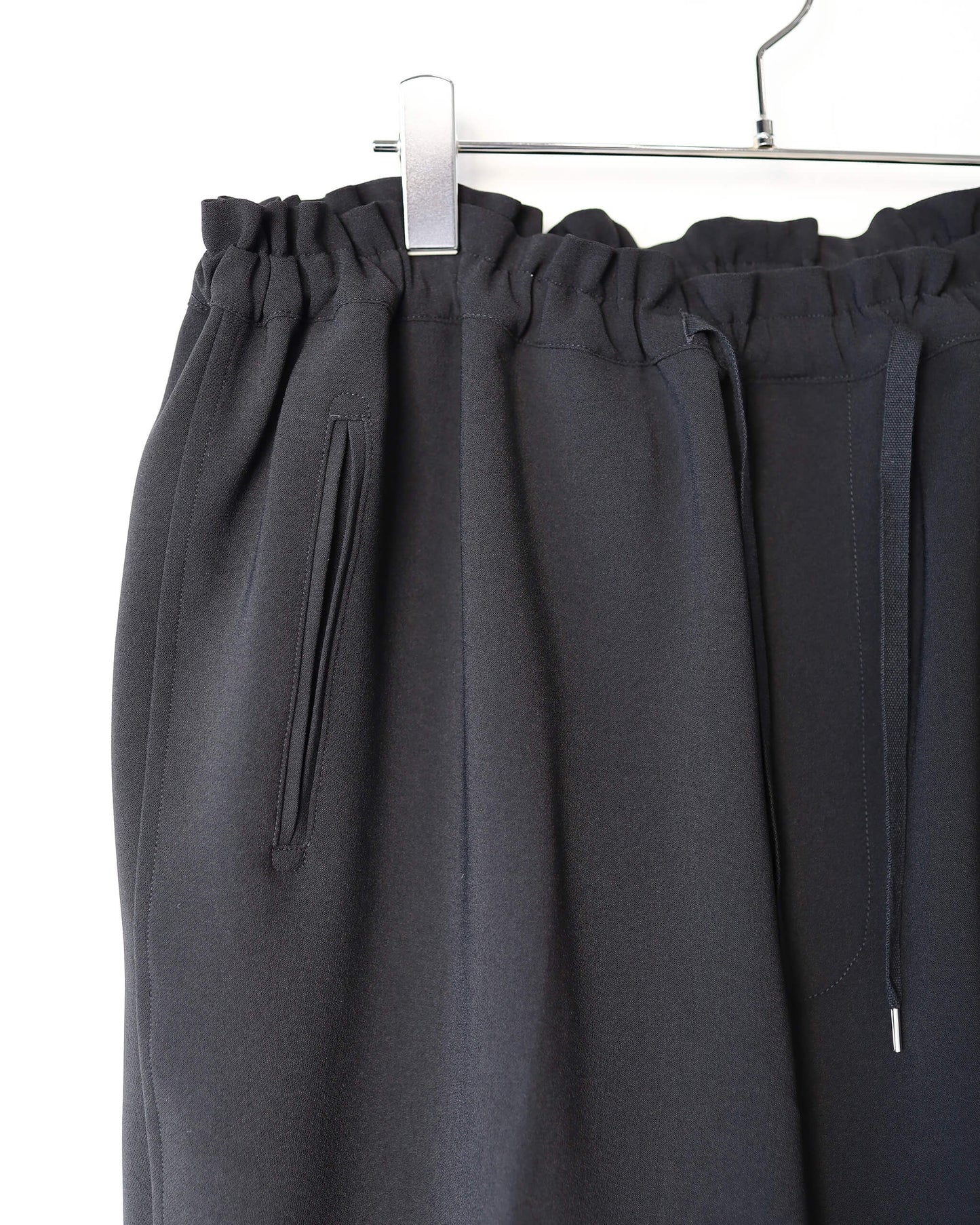 DOUBLE CLOTH DOUGI PANTS "BLACK"
