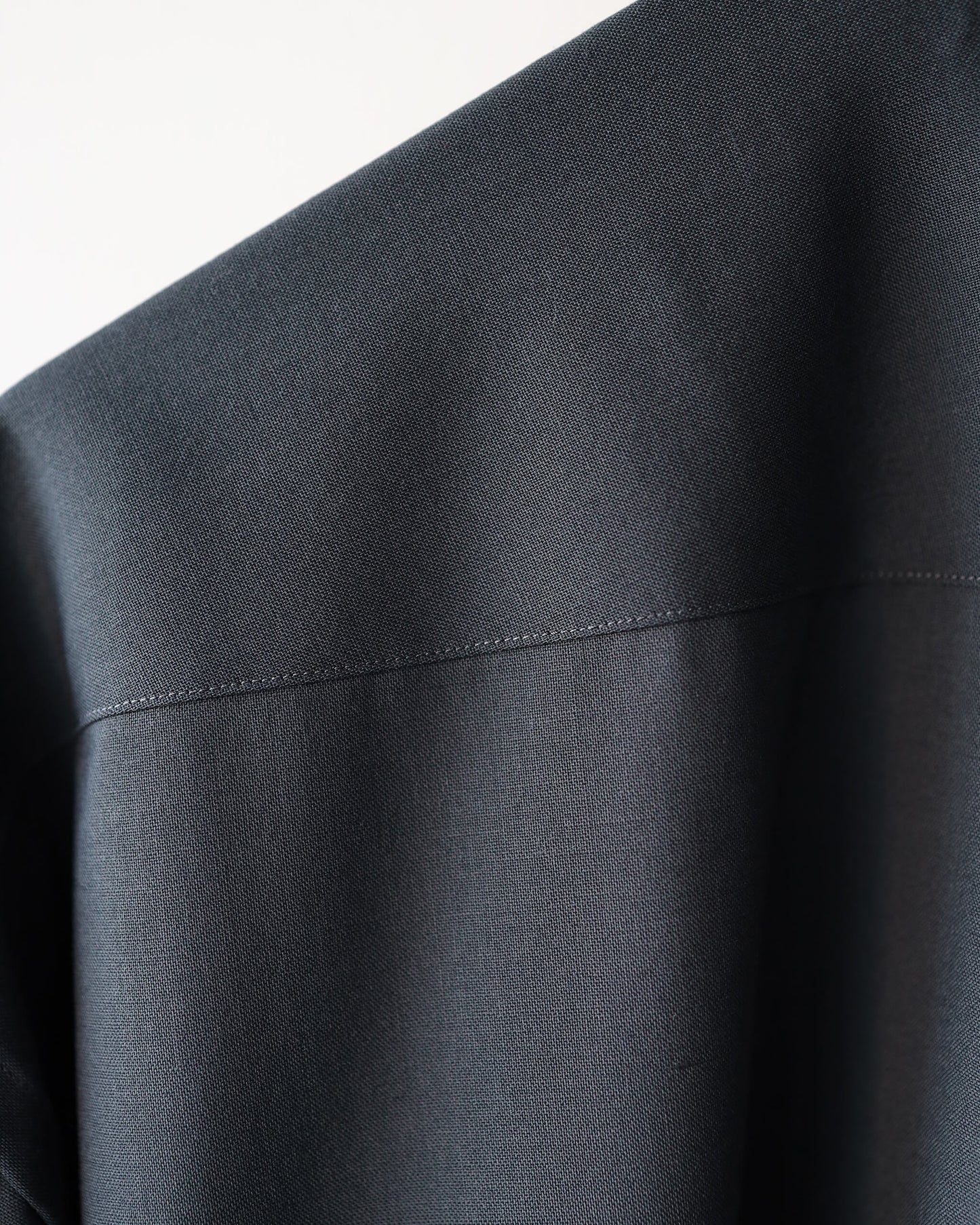 COMFORT FIT SHIRT ORGANIC WOOL 2/80 TROPICAL "CHARCOAL"