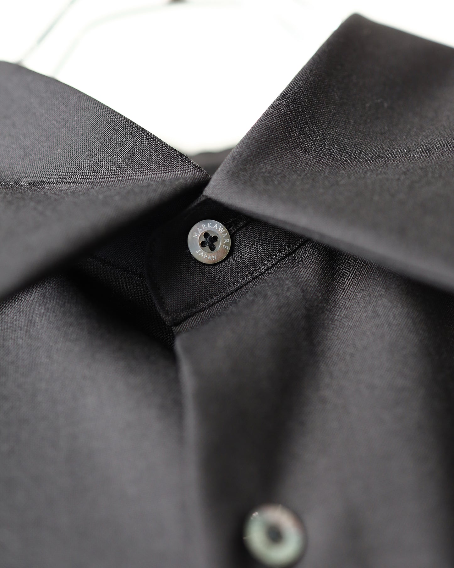COMFORT FIT SHIRT ORGANIC WOOL 2/80 TROPICAL "BLACK"