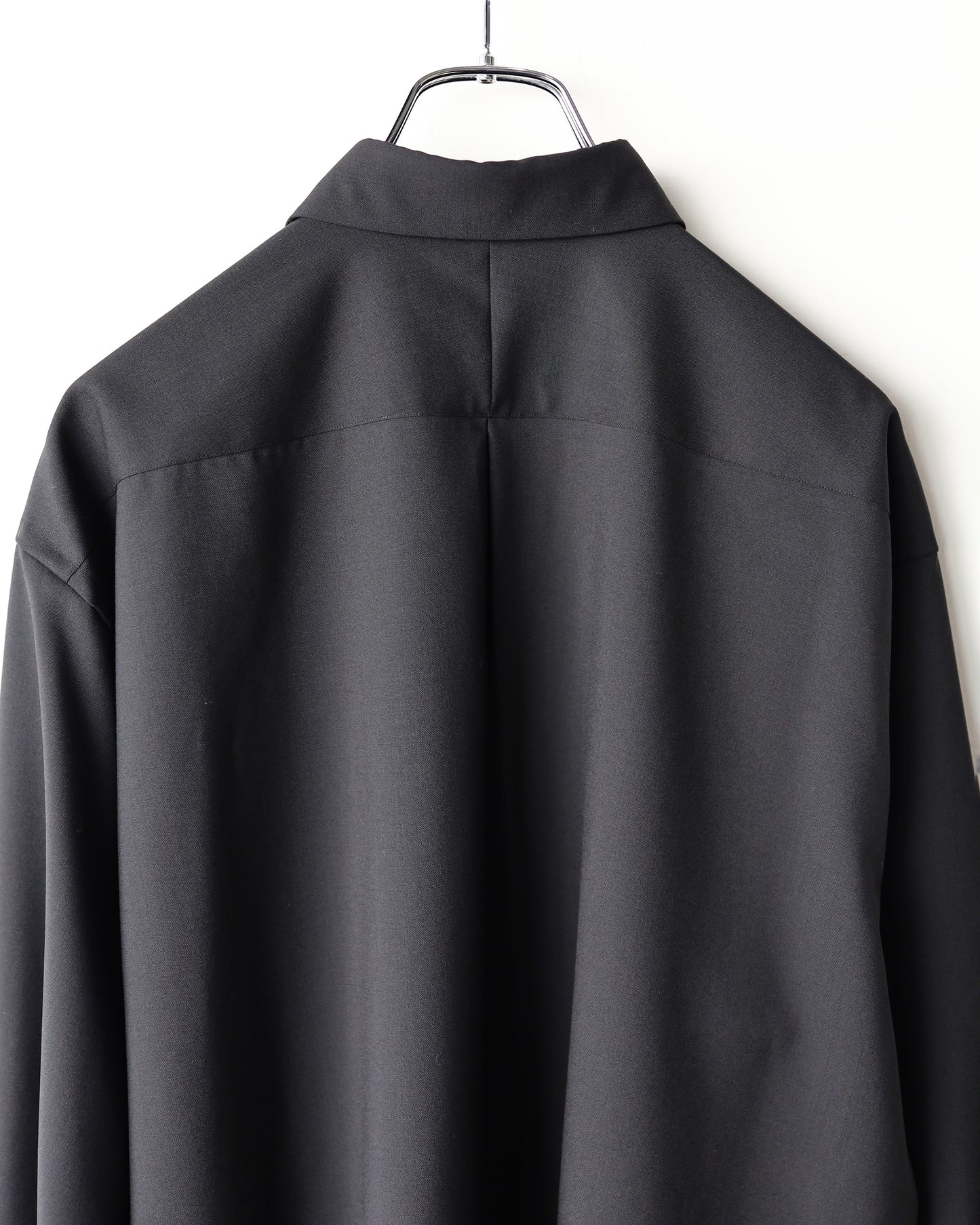 COMFORT FIT SHIRT ORGANIC WOOL 2/80 TROPICAL "BLACK"