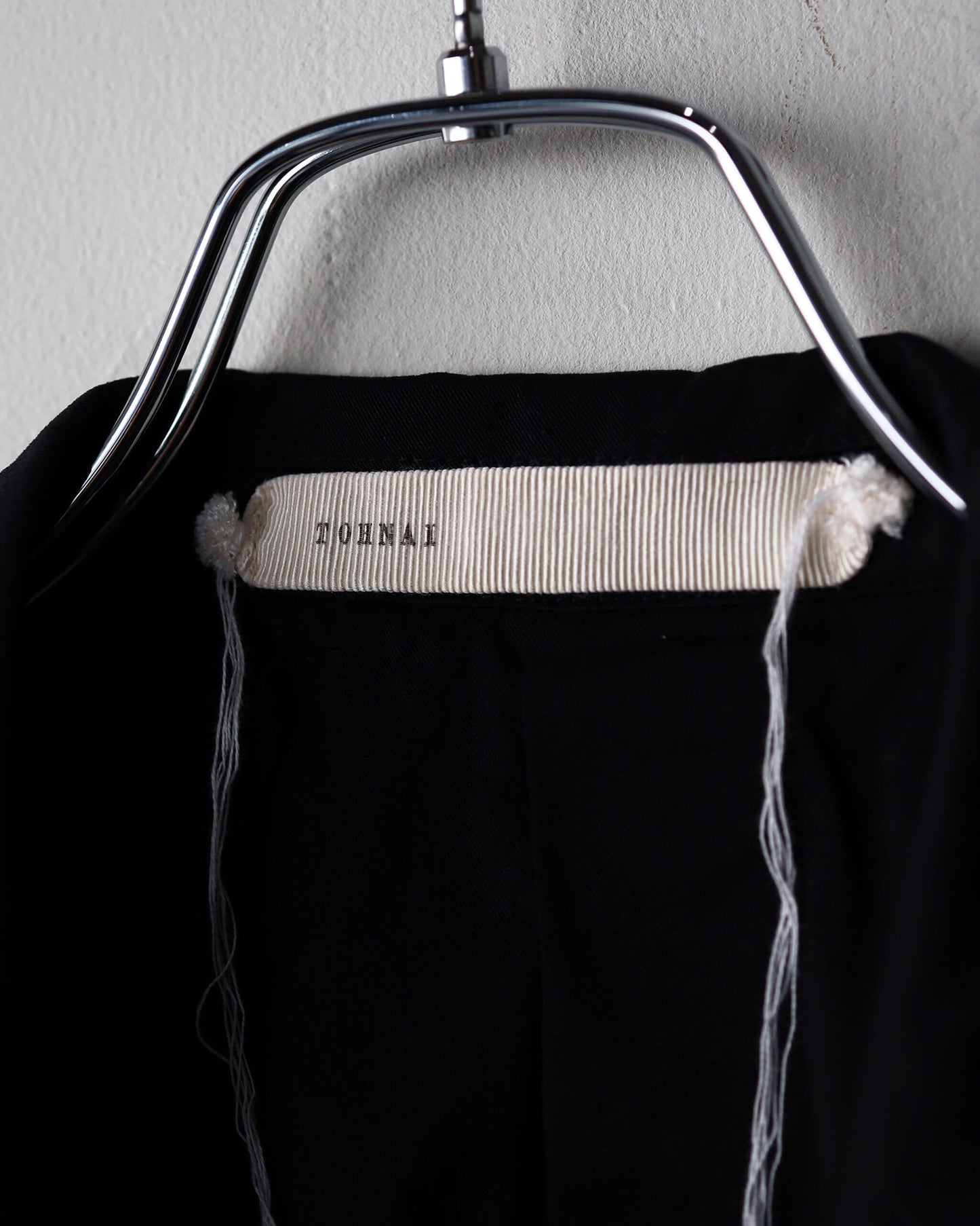 GARMENT DYE NYLON TWILL / 2B JACKET "BLACK"