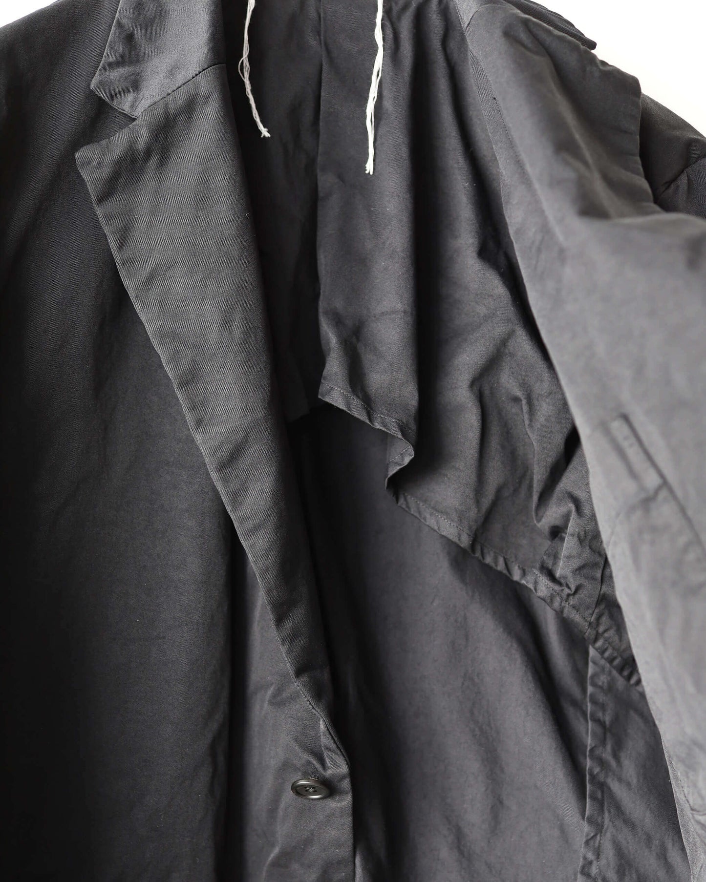 GARMENT DYE NYLON TWILL / 2B JACKET "BLACK"