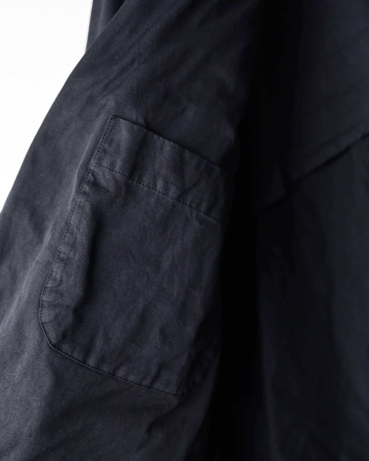 GARMENT DYE NYLON TWILL / 2B JACKET "BLACK"
