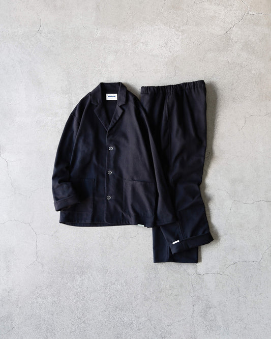 "day" pajama #soft cotton pique "black"