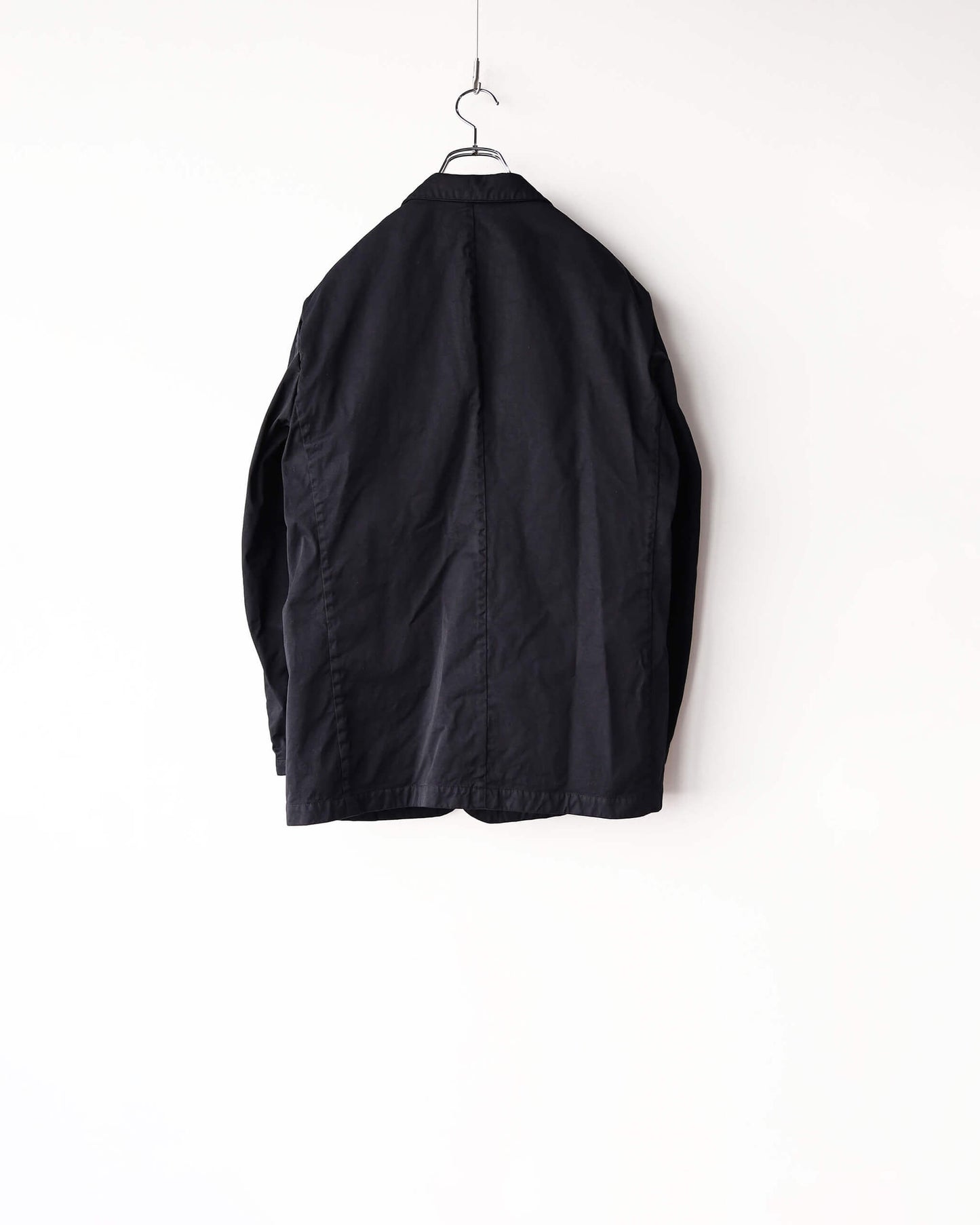 GARMENT DYE NYLON TWILL / 2B JACKET "BLACK"