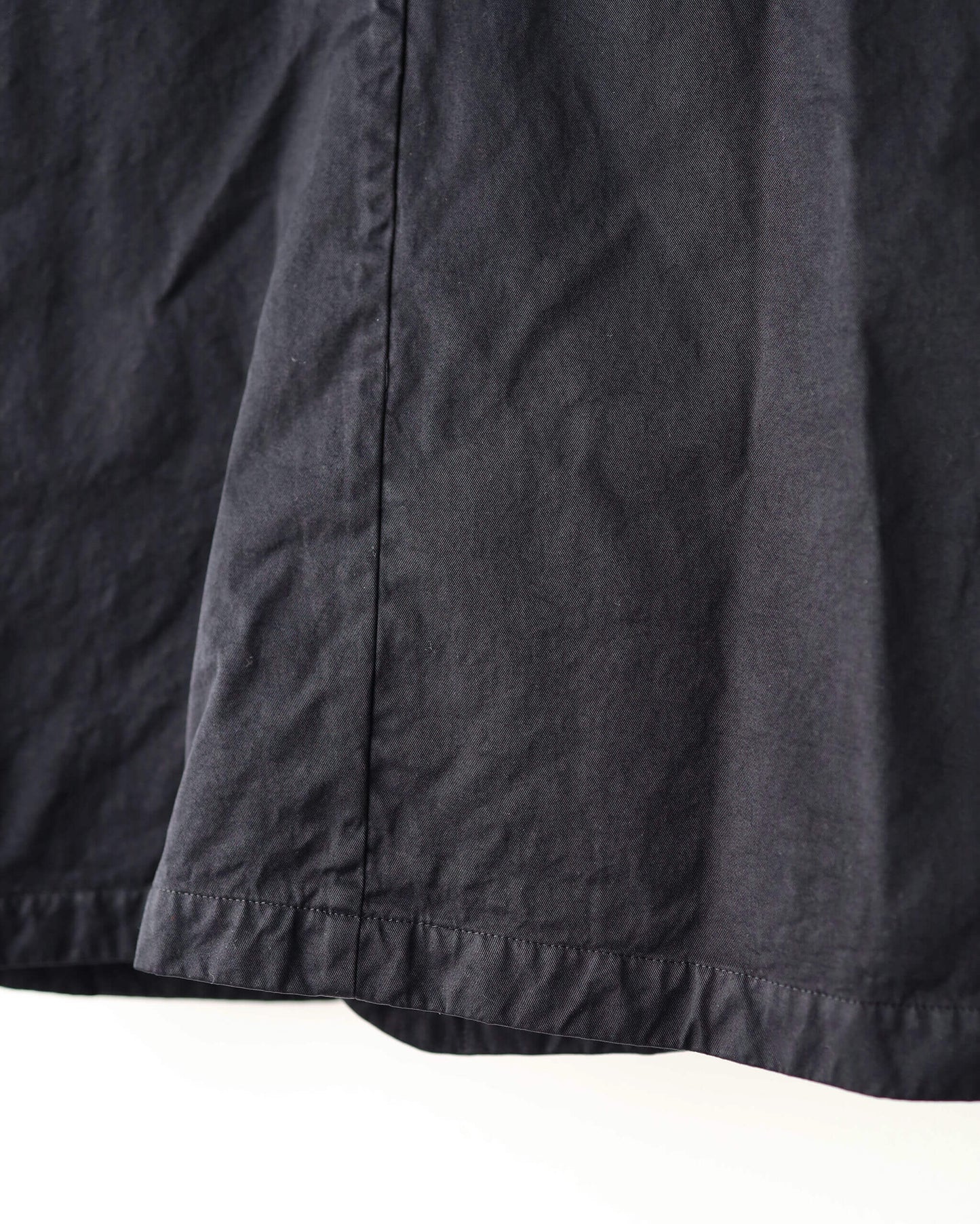 GARMENT DYE NYLON TWILL / 2B JACKET "BLACK"