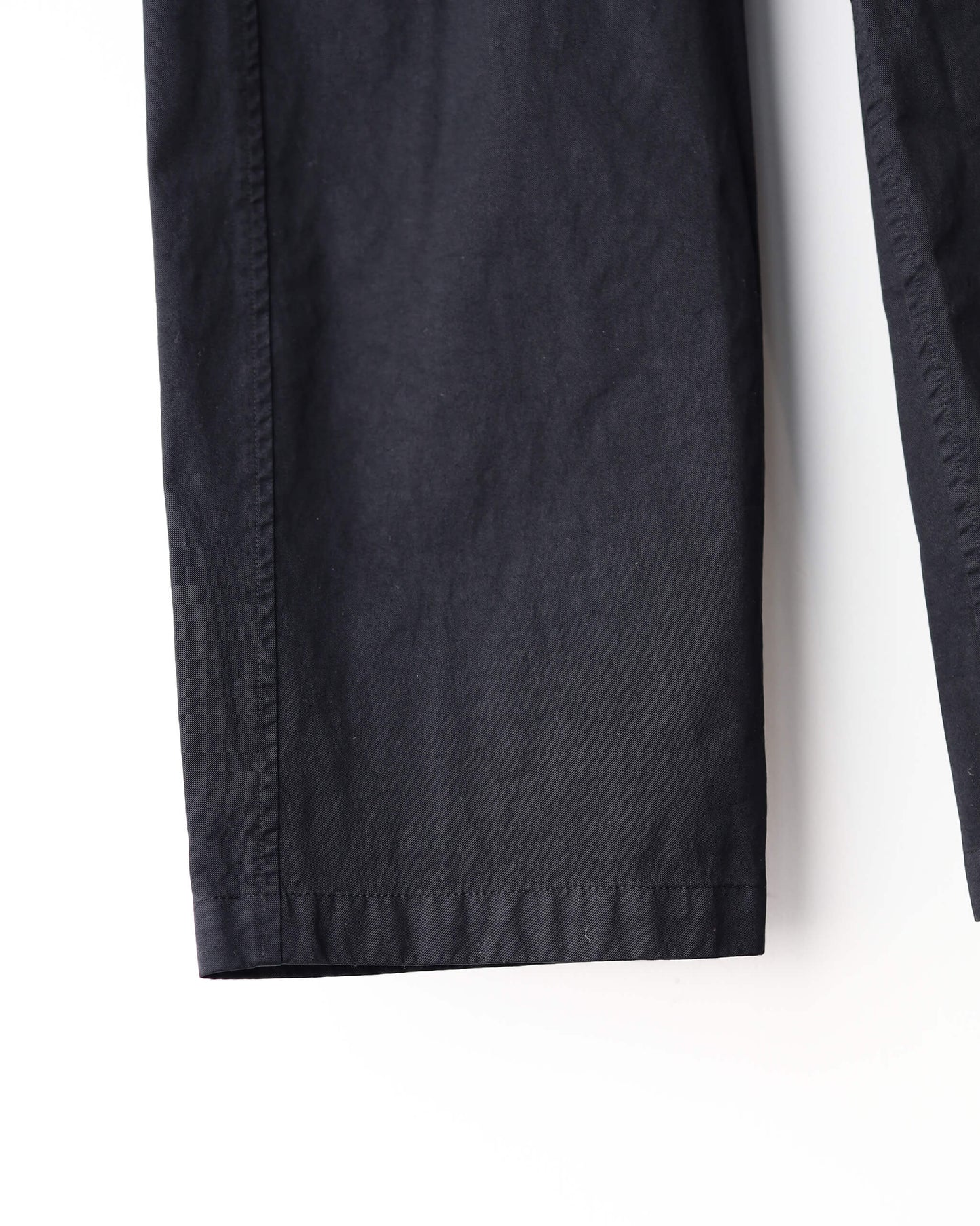 GARMENT DYE NYLON TWILL / UTILITY TROUSERS "BLACK"