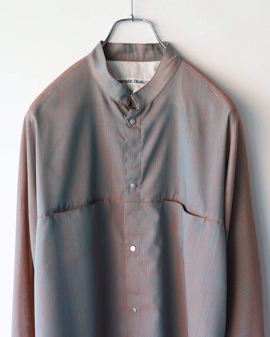 Chambray Mackinaw Shirts "Orange Gray"