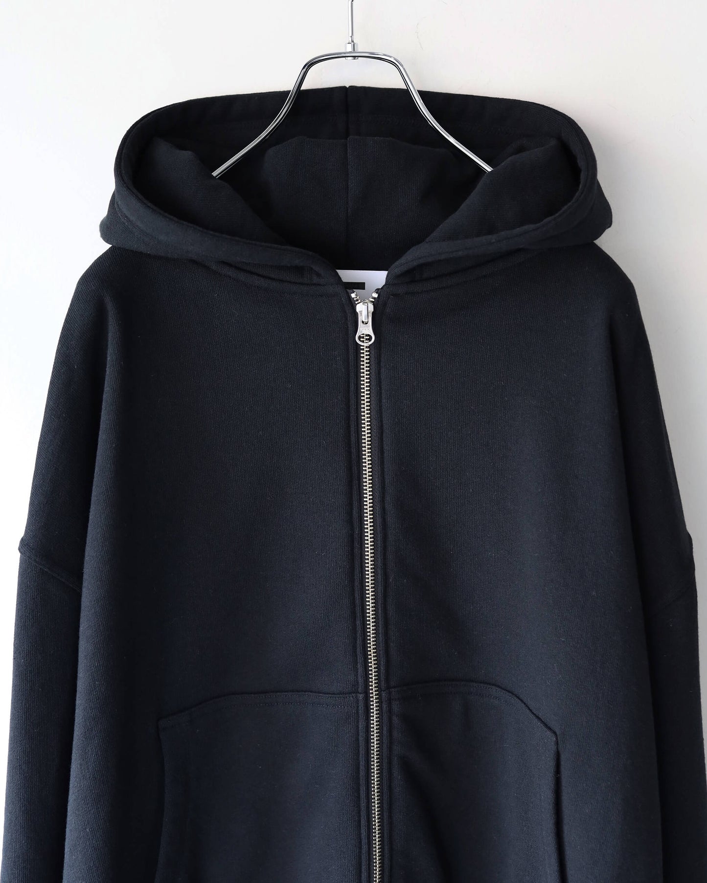 FULL ZIP HOODY "BLACK"