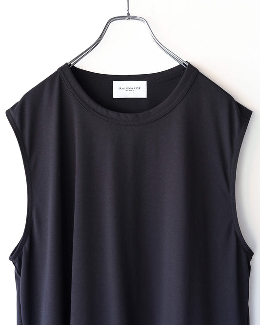 NO SLEEVE TEE "BLACK"