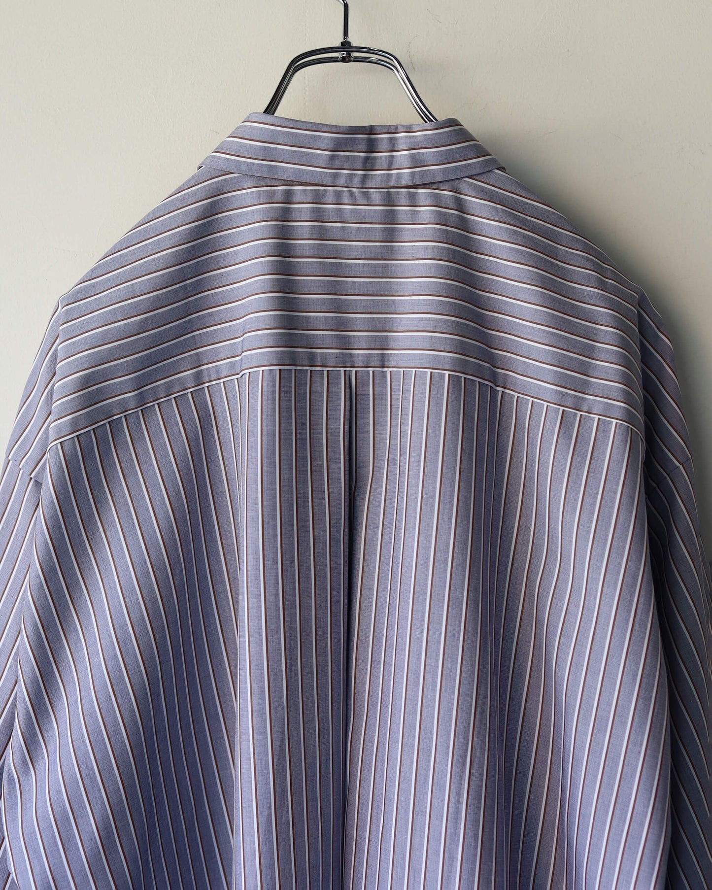 GIZA STRIPE SHIRTS "NAVY"