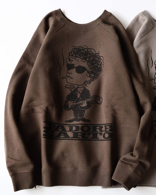 SINGER-SONG WRITER PRINT SWEATSHIRT "SHADOW"