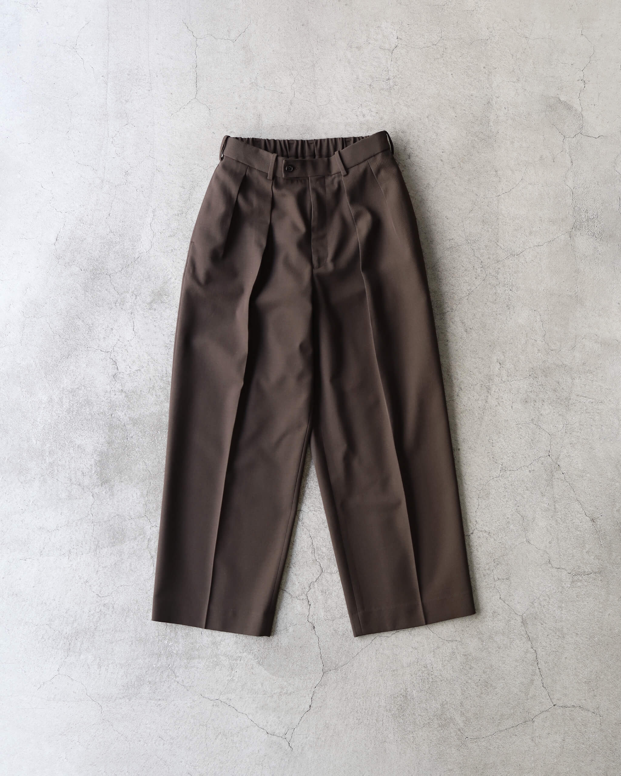 DOUBLE PLEATED TROUSERS ORGANIC WOOL SURVIVAL CLOTH 