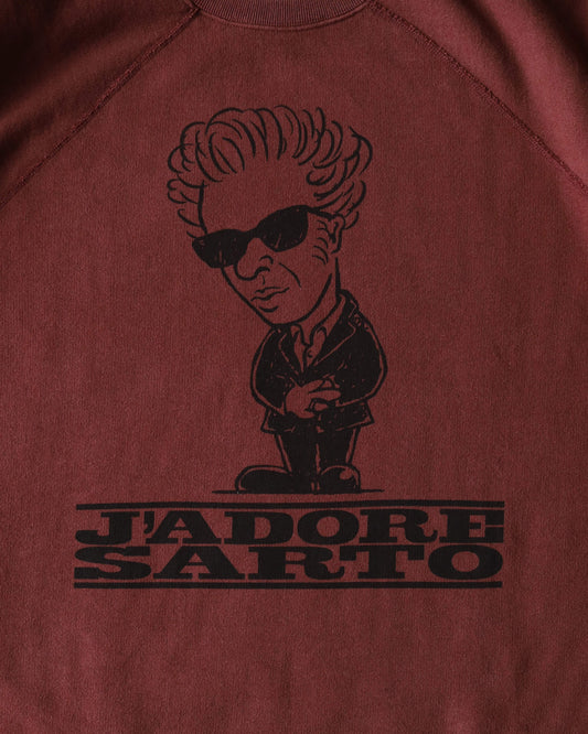 FILM MAKER PRINT SWEATSHIRT "BORDEAUX"