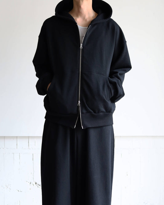 FULL ZIP HOODY "BLACK"