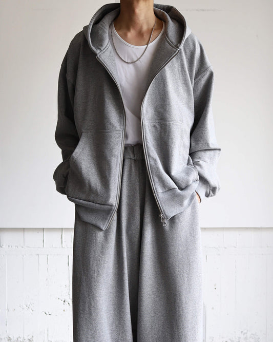 FULL ZIP HOODY "GRAY"